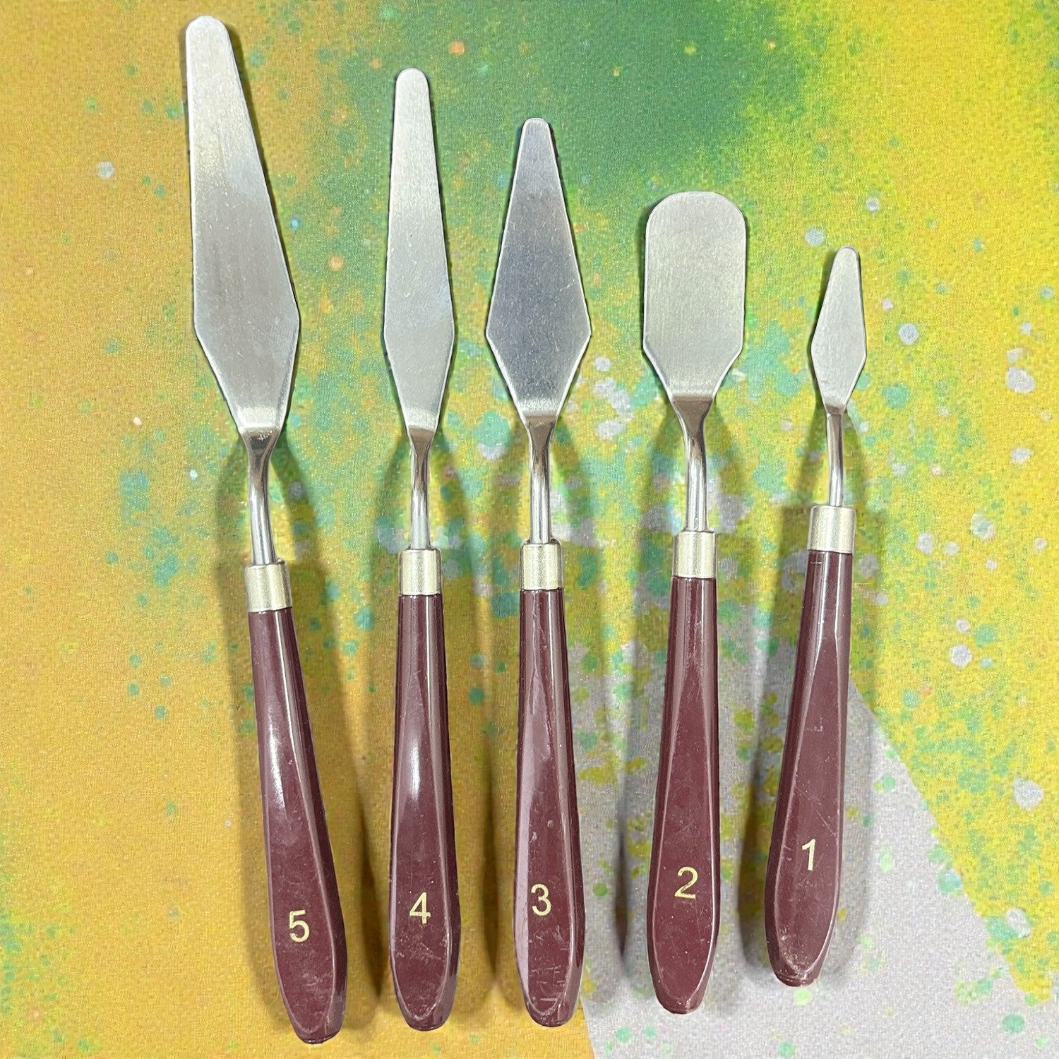 Palette Knives Set for Painting | Flexible Stainless-Steel Painting Knife Tools for Artists | Multi-Use Palette Knives | Ideal Craft Kit & Creative Return Gift - Apkamart