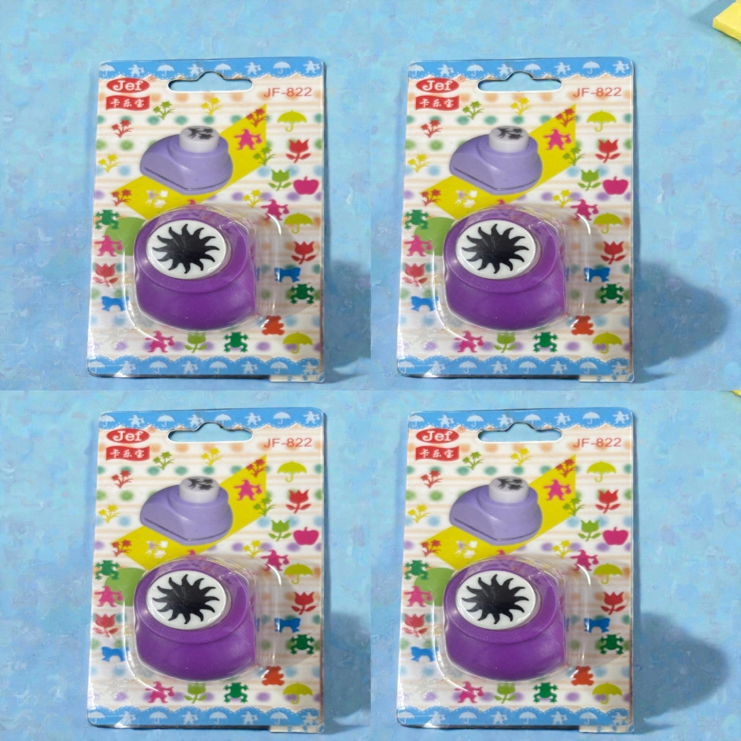 Kids Paper Cutter | Safe Plastic Craft Cutter for School Projects, Art & DIY | Child-Friendly Stationery Tool - Apkamart #Style_Pack Of 4