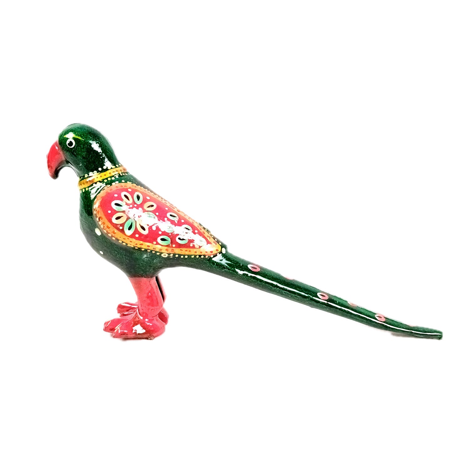Parrot Statue Showpiece | Bird Figurine - For Vastu, Good Luck, Home, Table Decor, Living Room, Office & Gift - 9 inch - Apkamart