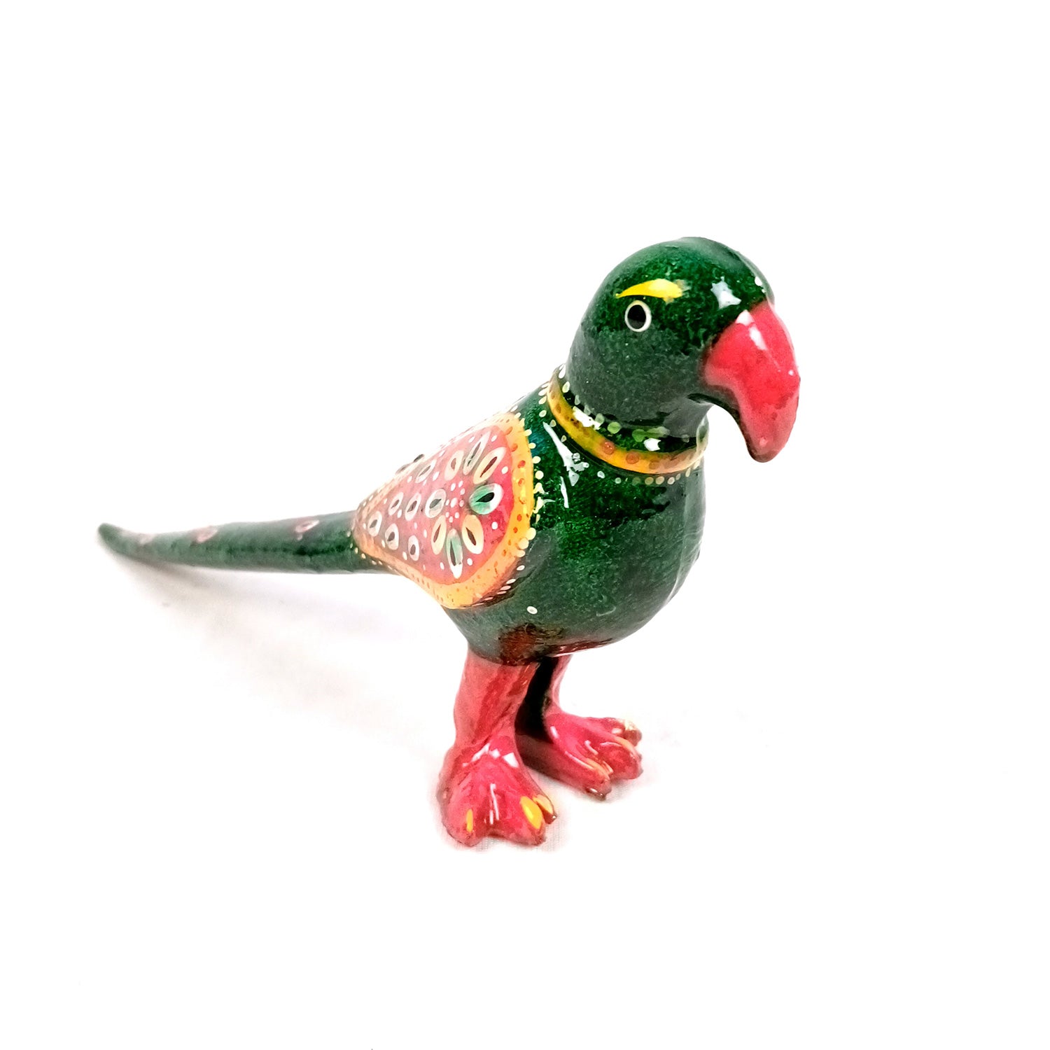 Parrot Statue Showpiece | Bird Figurine - For Vastu, Good Luck, Home, Table Decor, Living Room, Office & Gift - 9 inch - Apkamart