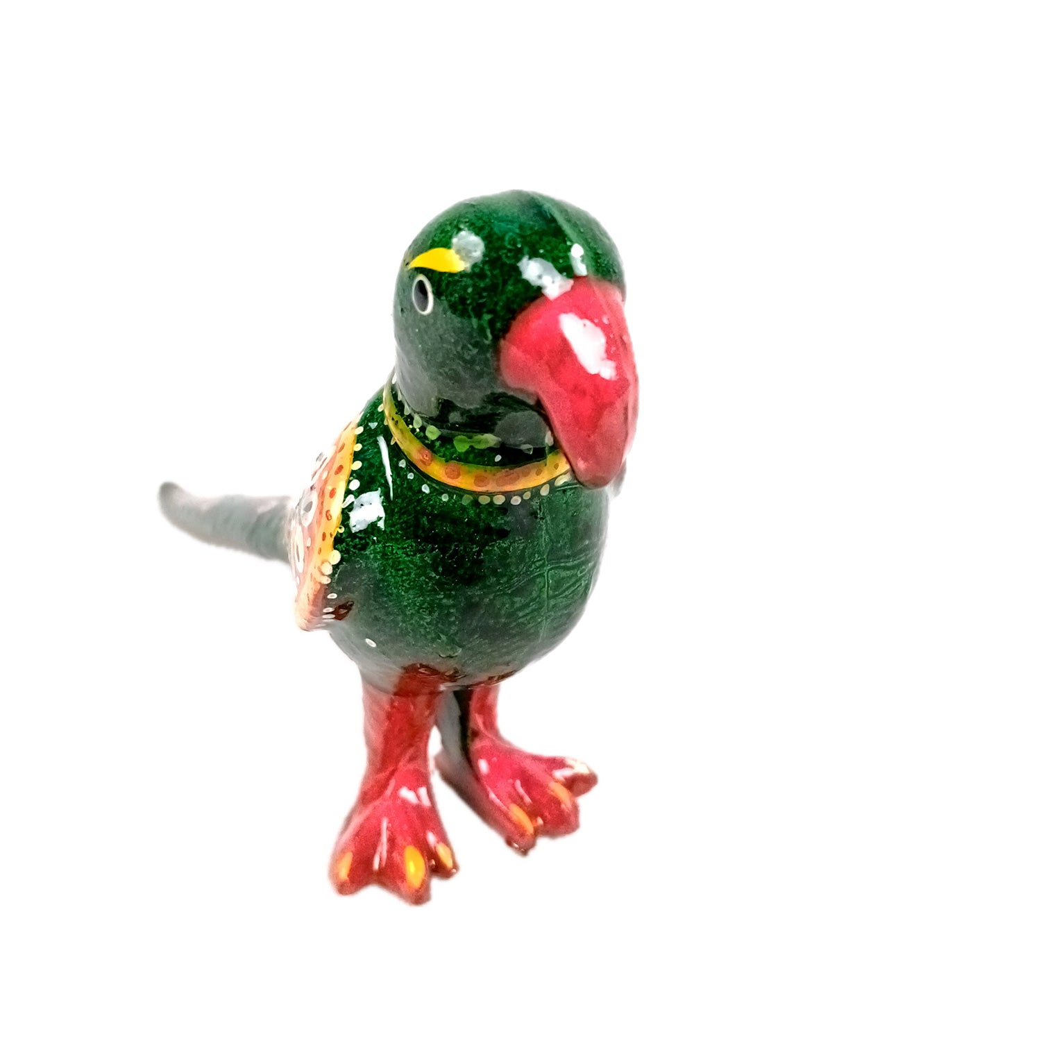 Parrot Statue Showpiece | Bird Figurine - For Vastu, Good Luck, Home, Table Decor, Living Room, Office & Gift - 9 inch - Apkamart