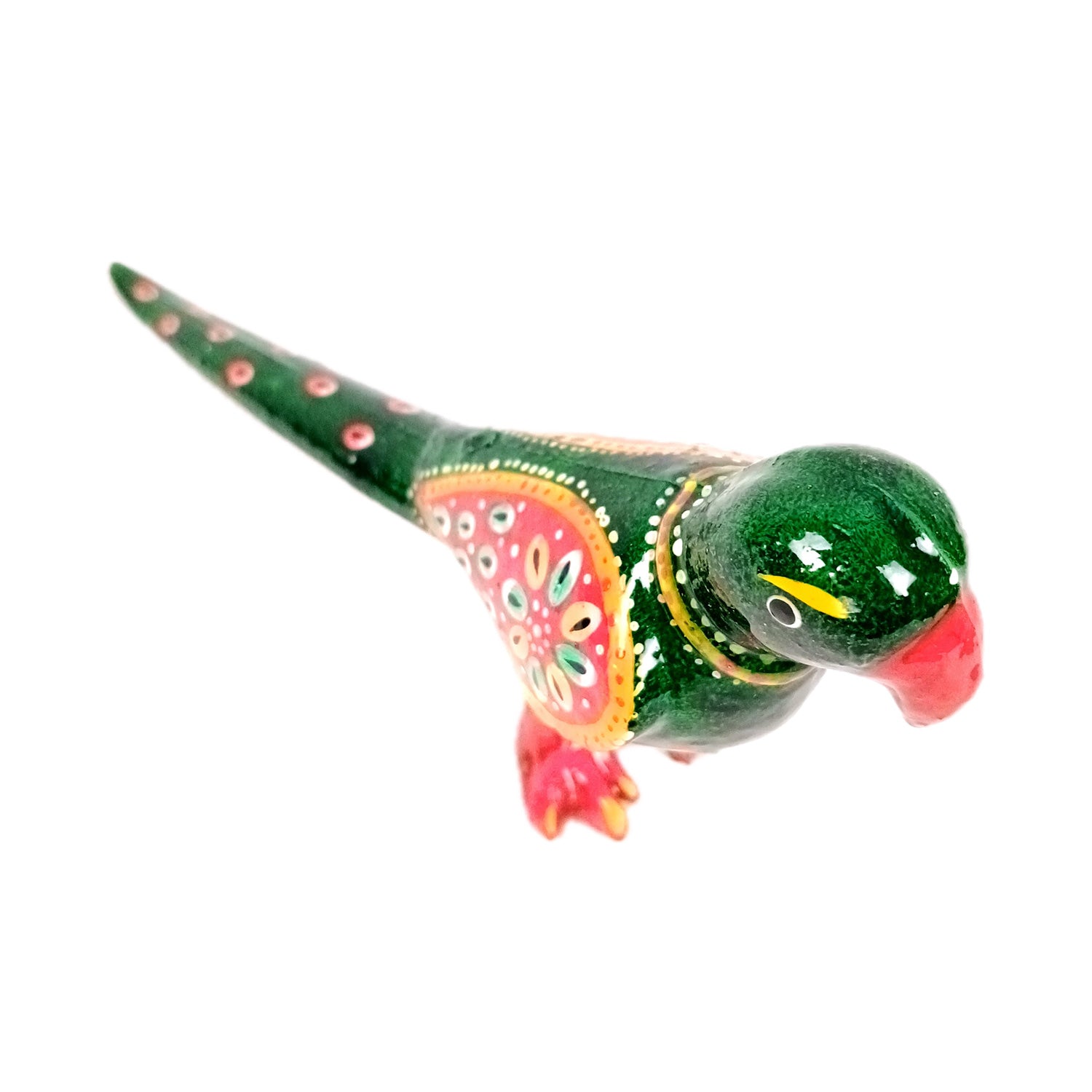 Parrot Statue Showpiece | Bird Figurine - For Vastu, Good Luck, Home, Table Decor, Living Room, Office & Gift - 9 inch - Apkamart
