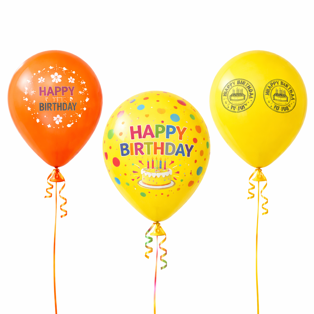 Birthday Balloons Happy Birthday Balloons | Party Balloons | Balloons for Kids Colorful Birthday Decorations for Home School Events - (Pack Of 2)