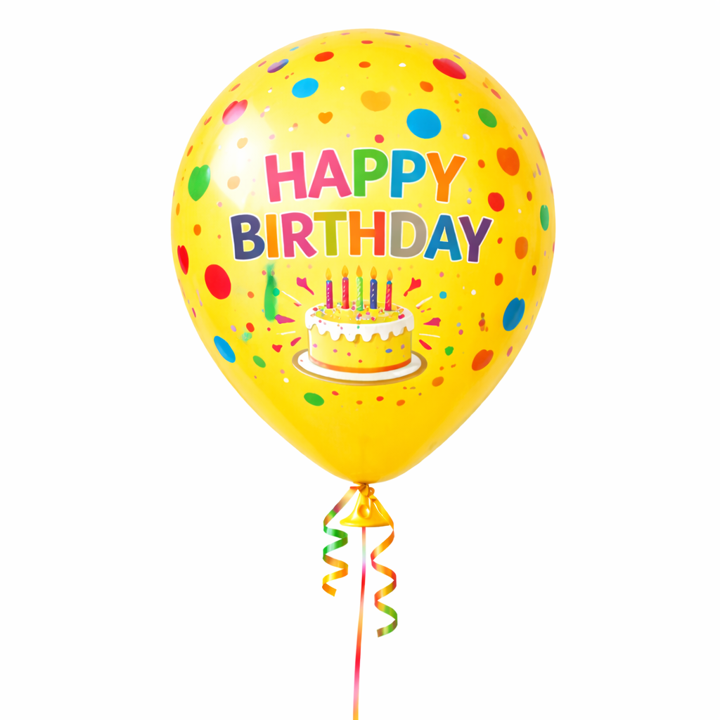 Birthday Balloons Happy Birthday Balloons | Party Balloons | Balloons for Kids Colorful Birthday Decorations for Home School Events - (Pack Of 2)