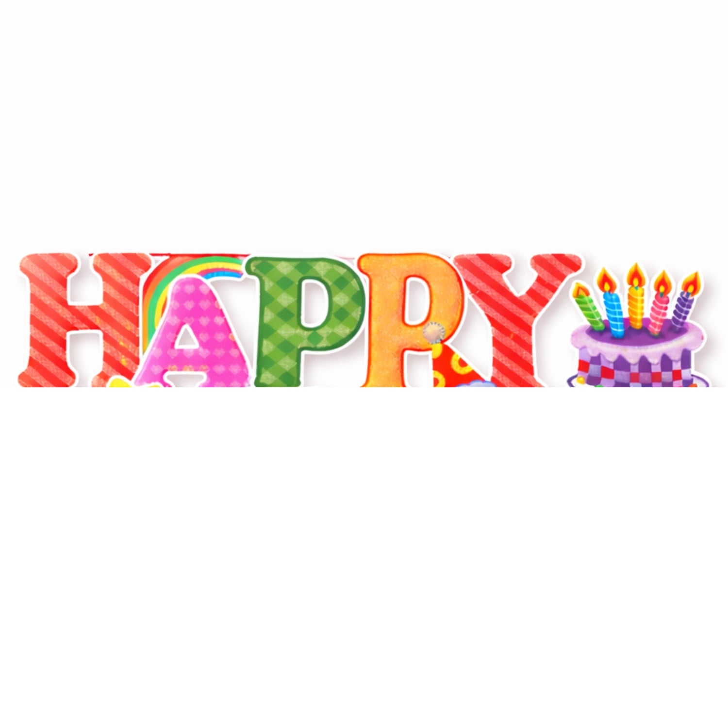 Happy Birthday Banner for Kids Birthday Party Decoration Colorful Birthday Banner for Home School Events Classroom and Party Supplies - (Pack Of 1) - Apkamart