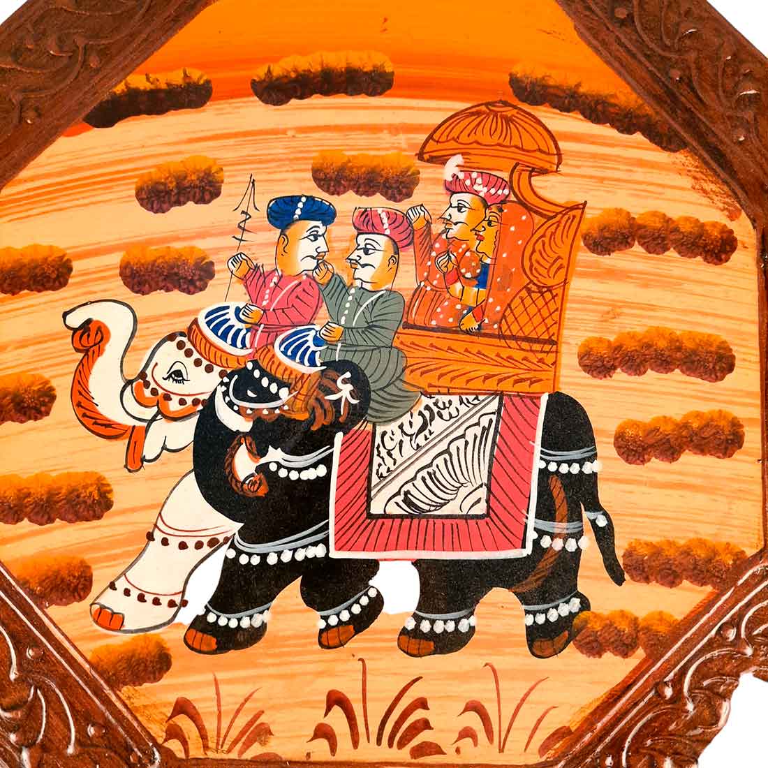 Wooden Side Table Set | End Table | Stool Set - for Living Room, Bedroom, Sofa Sides & Gifts - 15 Inch (Pack of 2) - Apkamart