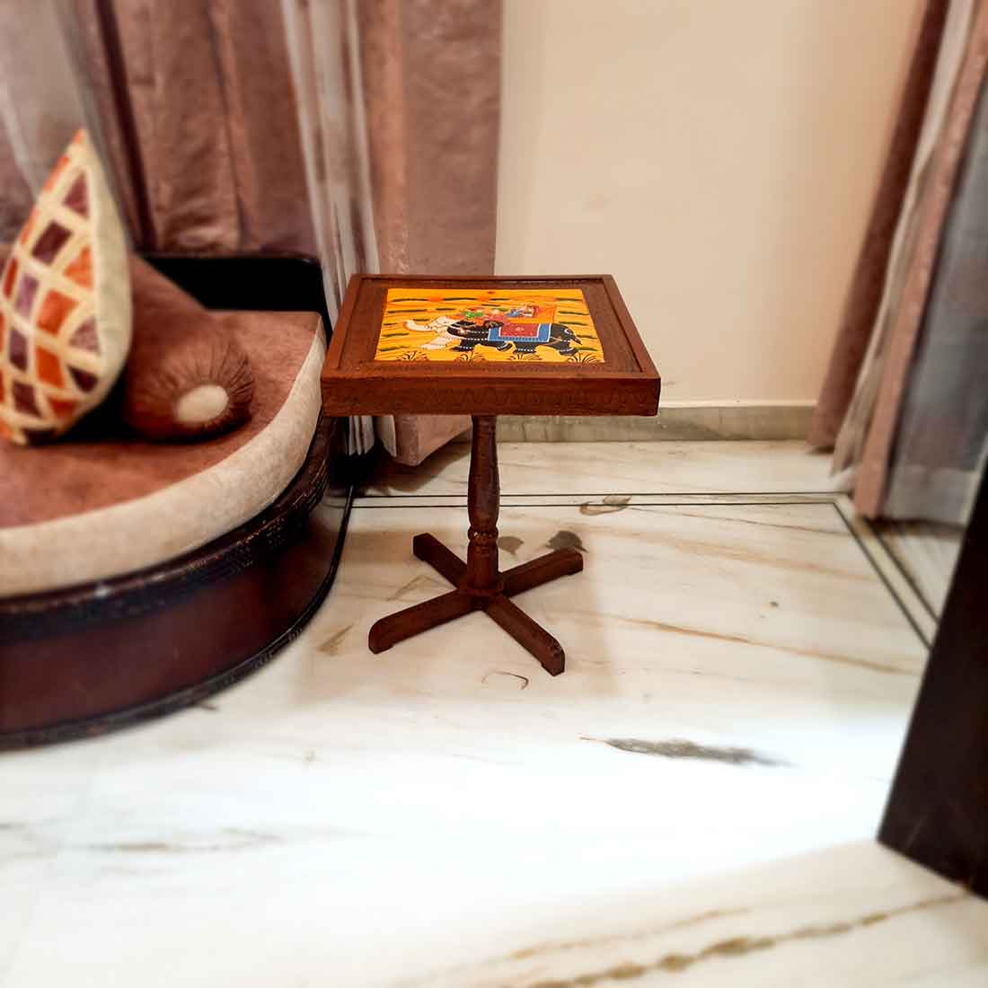 Products Side Table | Wooden End Table Set - for Living Room, Sofa Corners, Home & Office Decor & Gifts - 20 Inch - Apkamart