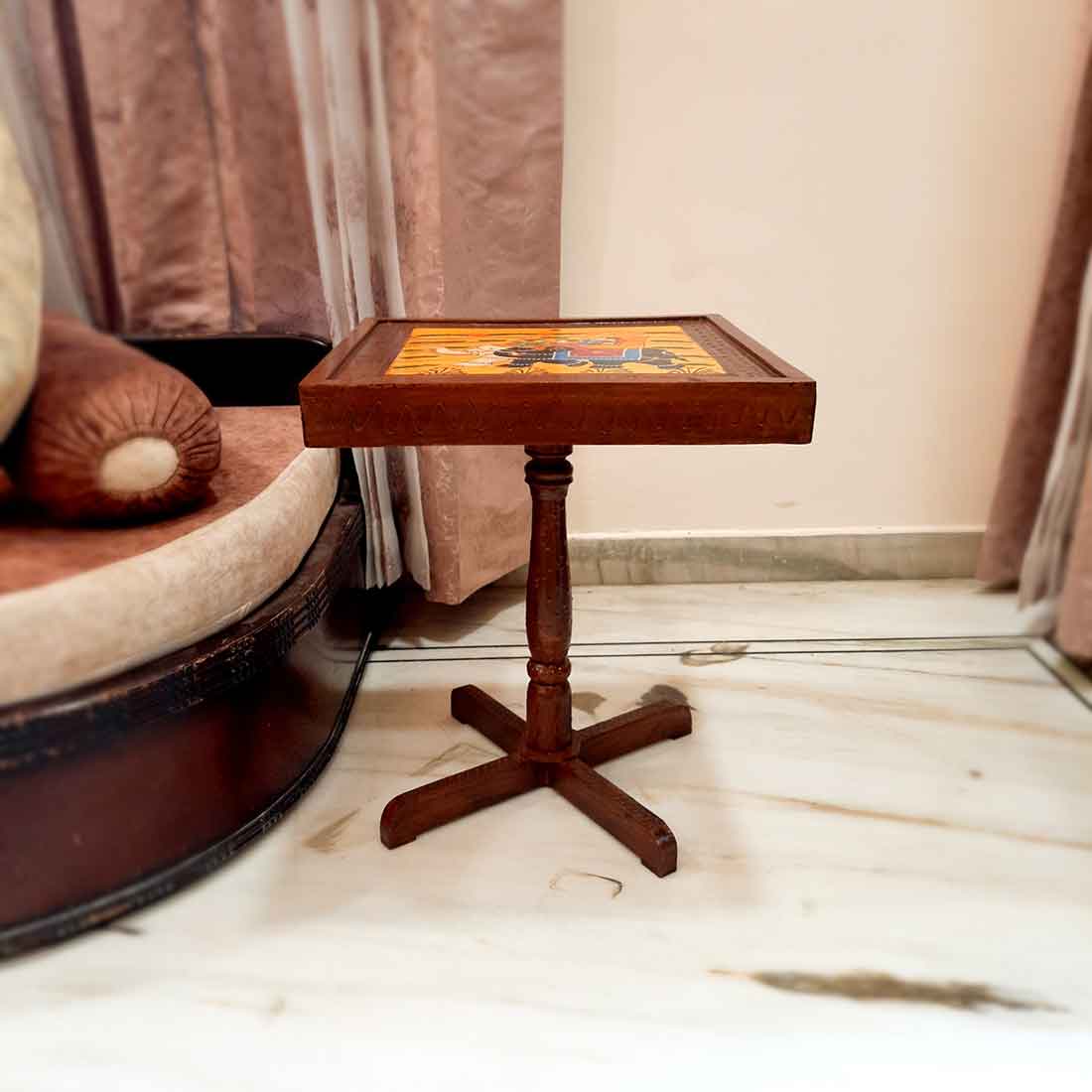 Products Side Table | Wooden End Table Set - for Living Room, Sofa Corners, Home & Office Decor & Gifts - 20 Inch - Apkamart