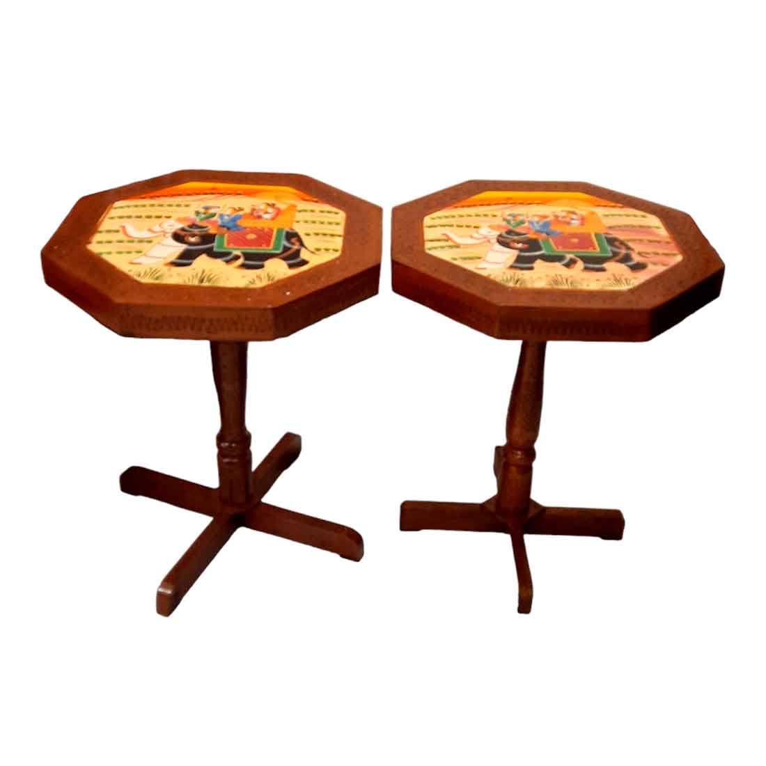 Lamp Table | Side Table for Living Room - for Office Decor & Gifts - Set of 2 - ApkaMart
