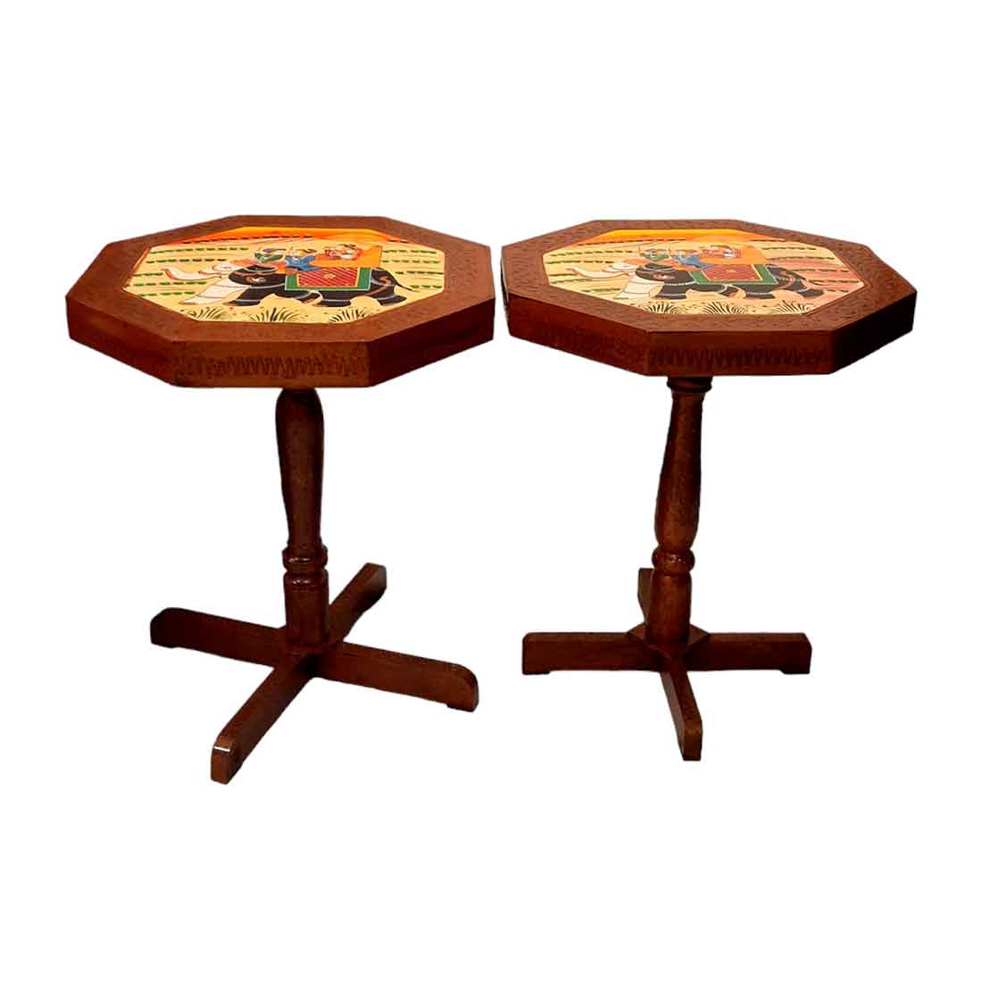 Lamp Table | Side Table for Living Room - for Office Decor & Gifts - Set of 2 - ApkaMart