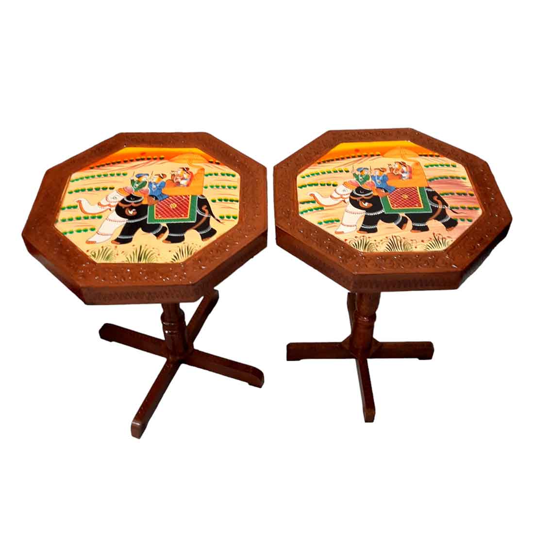 Lamp Table | Side Table for Living Room - for Office Decor & Gifts - Set of 2 - ApkaMart