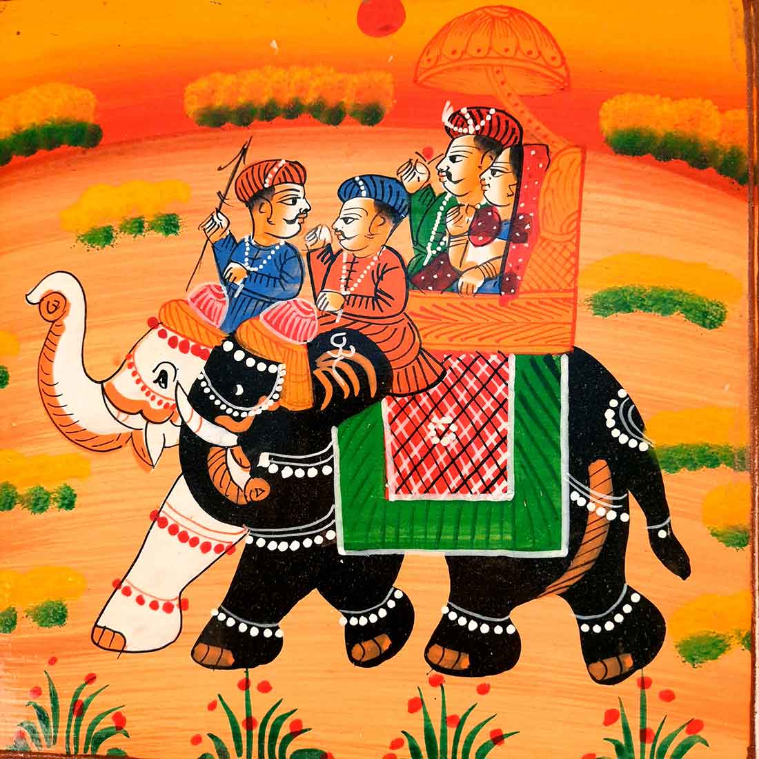 Side Table Wooden | End Table Stool - for Sitting, Keeping Lamp. Plants, Showpiece, Home Decor & Gifts - 15 Inch- Apkamart