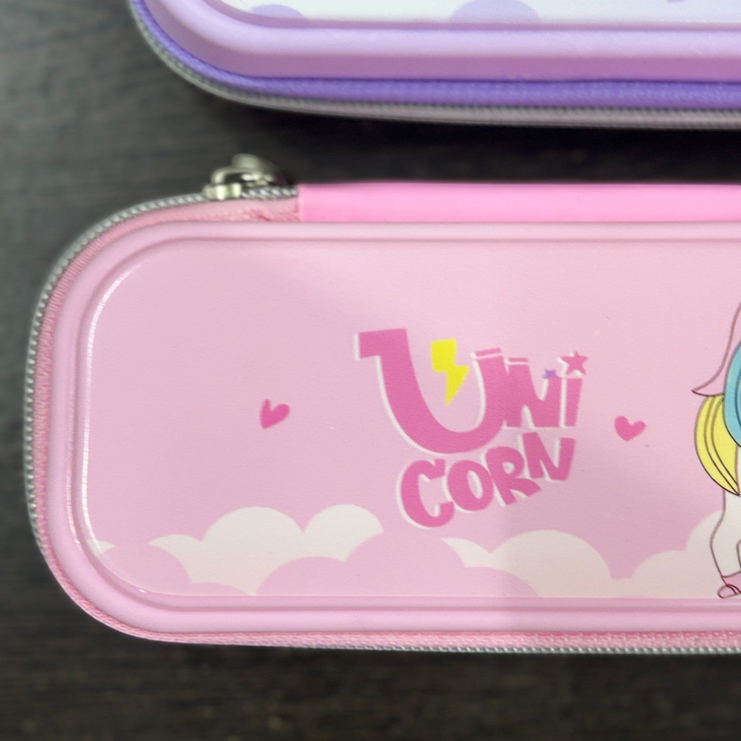 Cartoon Print Pencil Pouch For Kids Durable Stationery - Apkamart