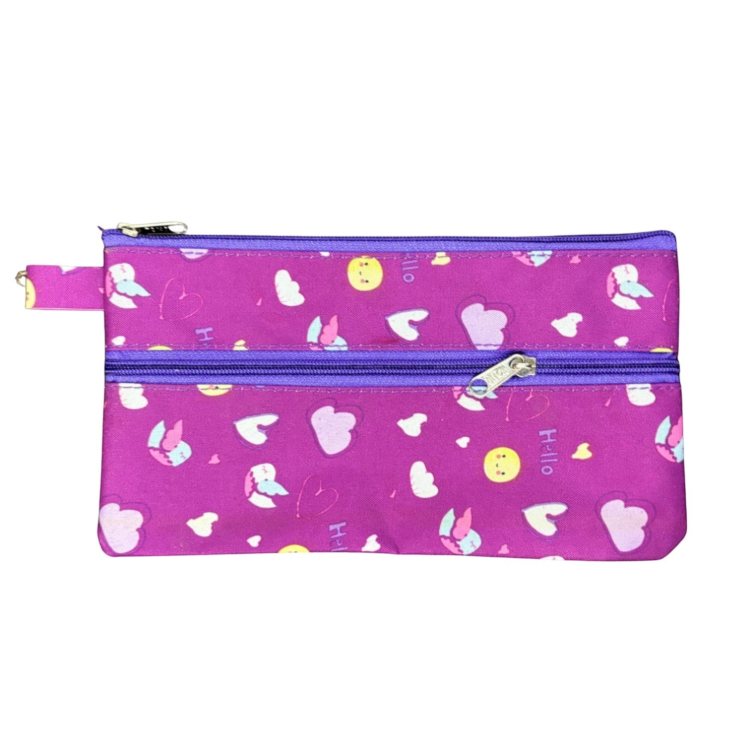 Pencil Stationery Pouch Durable Zip For Kids School - Apkamart