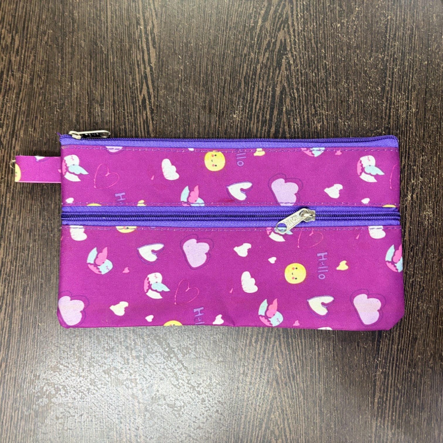 Pencil Stationery Pouch Durable Zip For Kids School - Apkamart