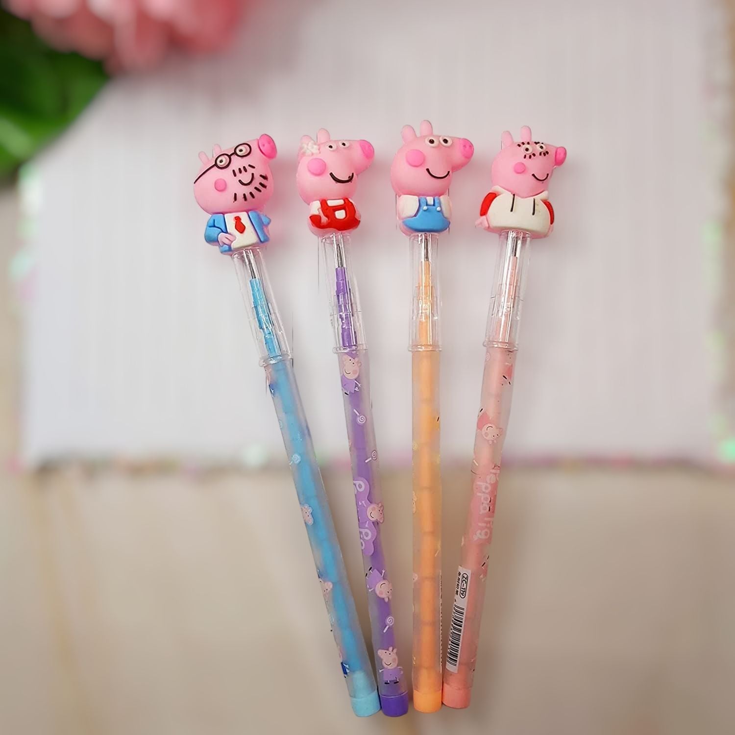 Lead Pencil for Kids | Multicolor Cartoon Pig | Drawing, Sketching & Return Gifts-Pack of 2 - Apkamart #Style_Pack Of 2