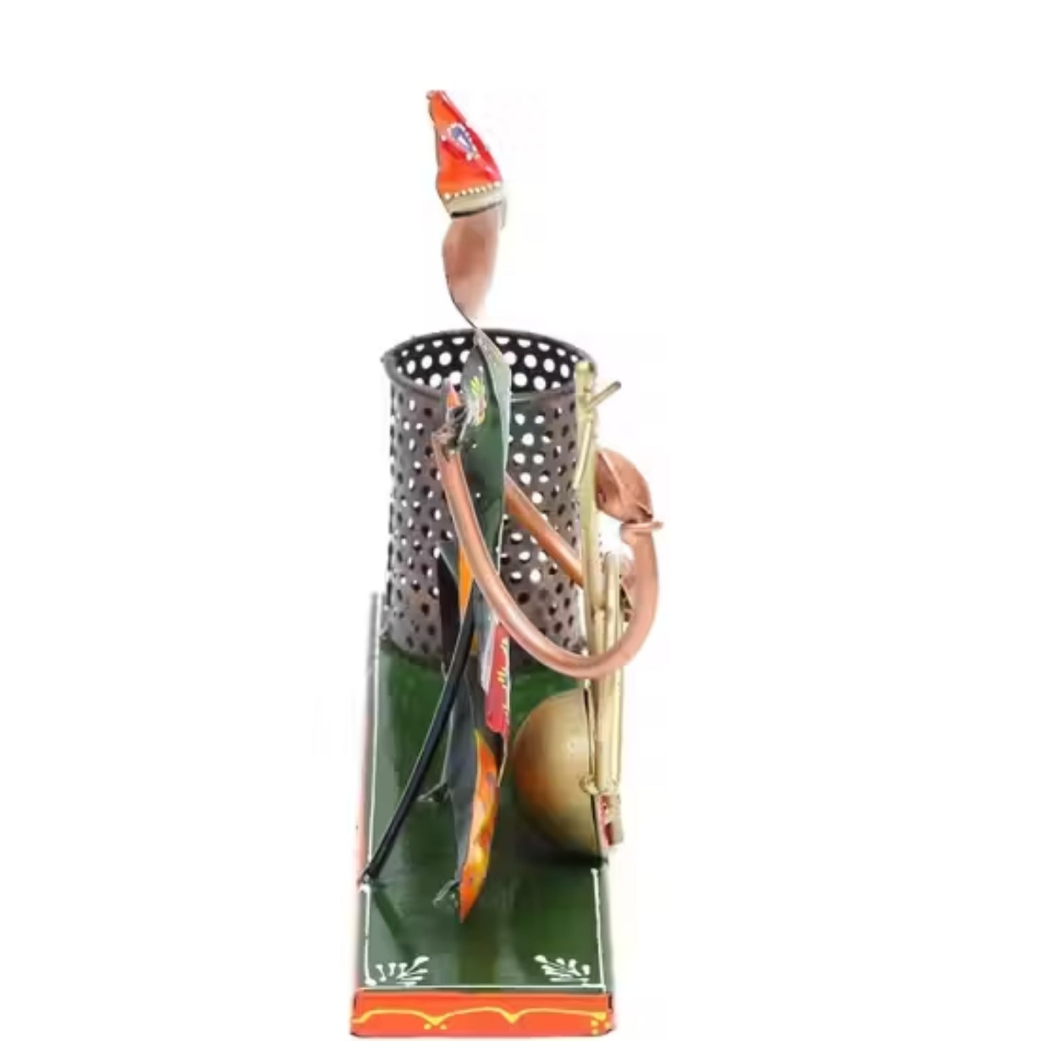 Musician Pen Holder | Artistic Table Pen Stand for Office Desk, Home Decor & Gifting | Creative Musician Theme Stationery Organizer for Study Table - 10 Inch - Apkamart