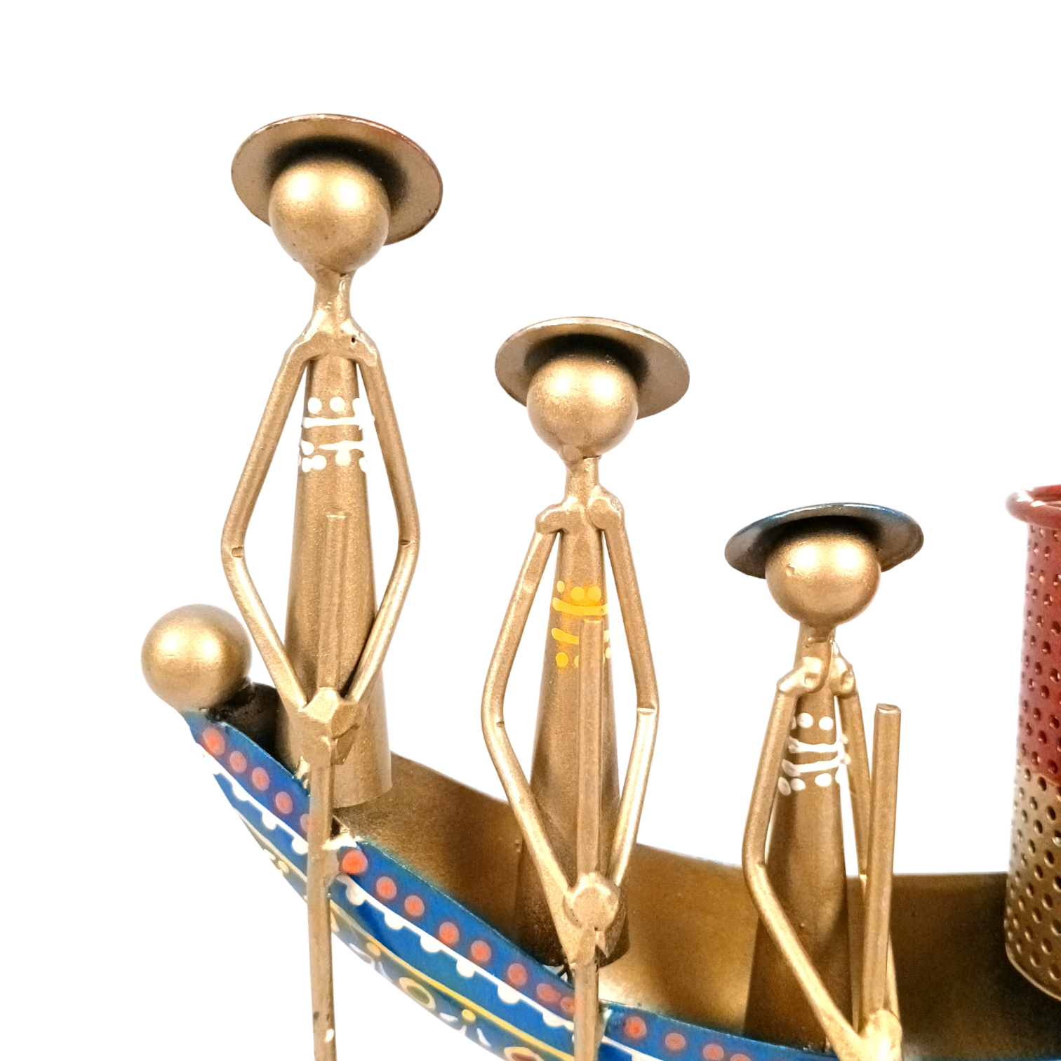 Pen Holder | Boat Shaped Desk Organizer for Office, Study Table & Home Decor | Stylish Pen Stand for Stationery Storage - 9 Inch - Apkamart