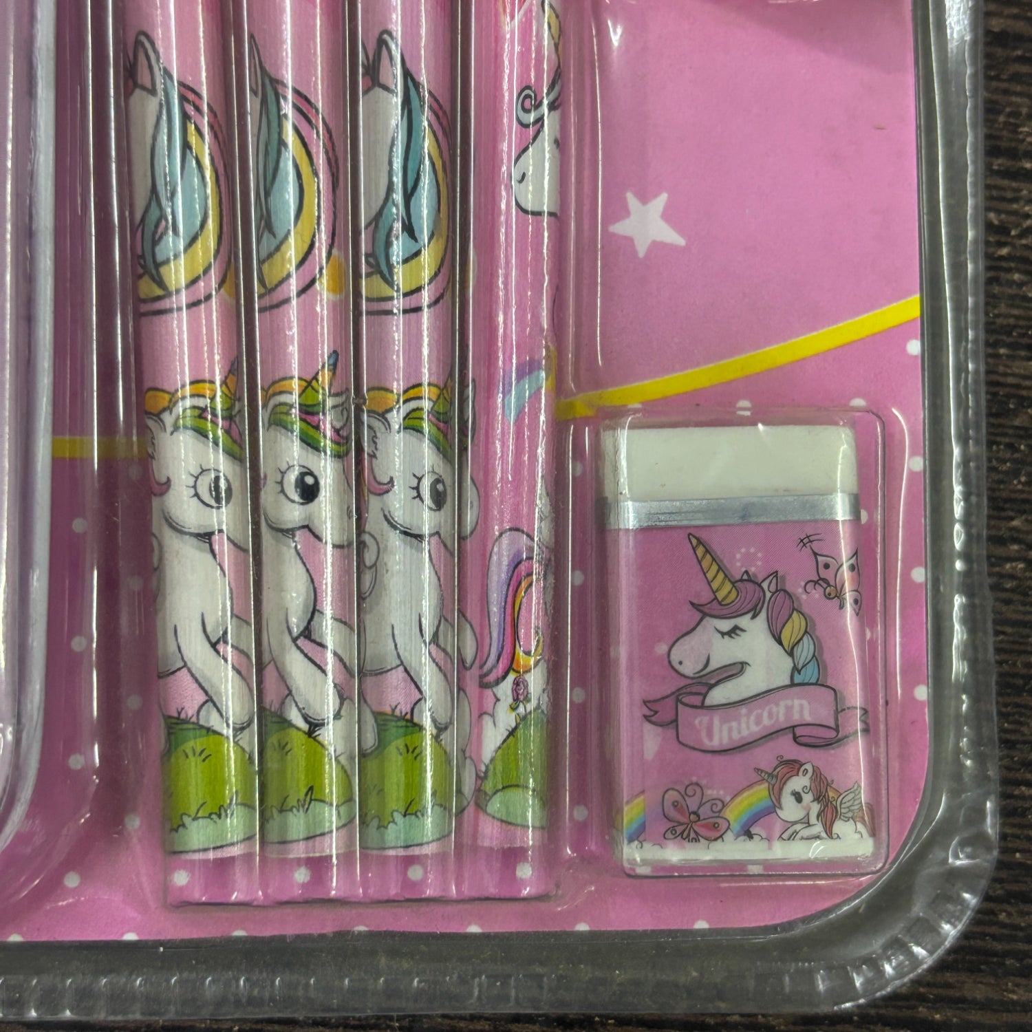 Pencil Box Stationery Kit for Kids | 6 Pencils, 1 Pencil Box, 1 Eraser & 1 Sharpener | School Writing & Drawing Set for Boys & Girls - Apkamart