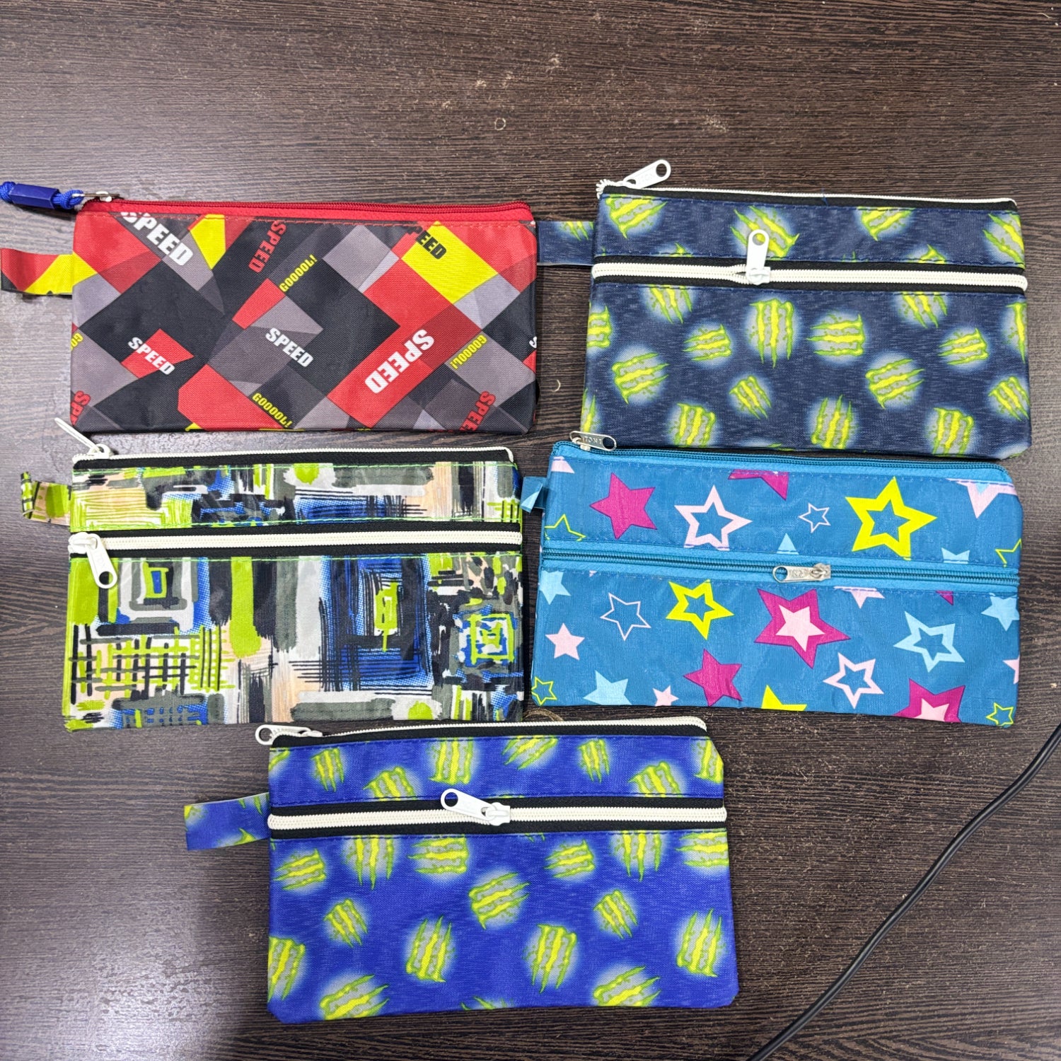 Pen Pencil Stationery Pouch for Kids | Multi-Purpose School Pouch for Boys & Girls | Spacious Zip Pencil Case for Pens, Pencils, Colors & Accessories - Apkamart