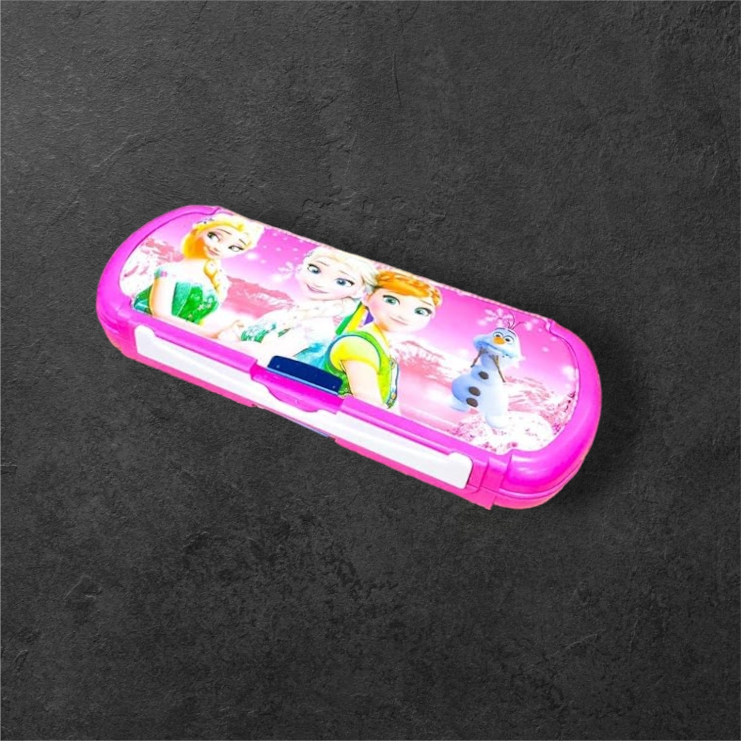 Pencil Case / Pen Box / Compass Box with Sliding Board, Marker and Eraser - for Girls, Boys, Kids, Children, School Student, Return Gifts