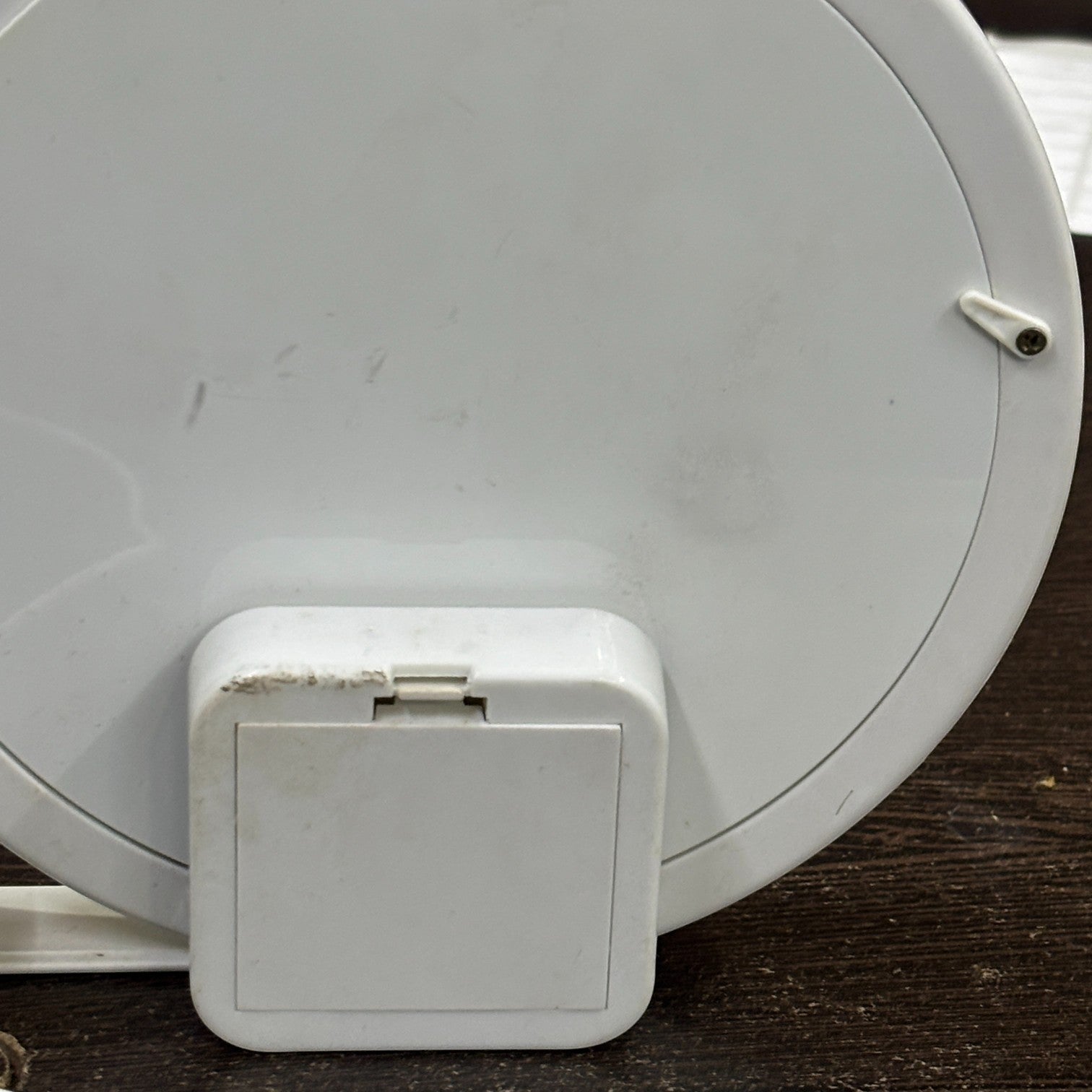 Table Clock with Photo Frame LED Light | Dual Power Plug-in & Battery Operated | Decorative Desk Clock for Home, Office & Bedroom | Gift for Friends & Family - 11 Inch - Apkamart