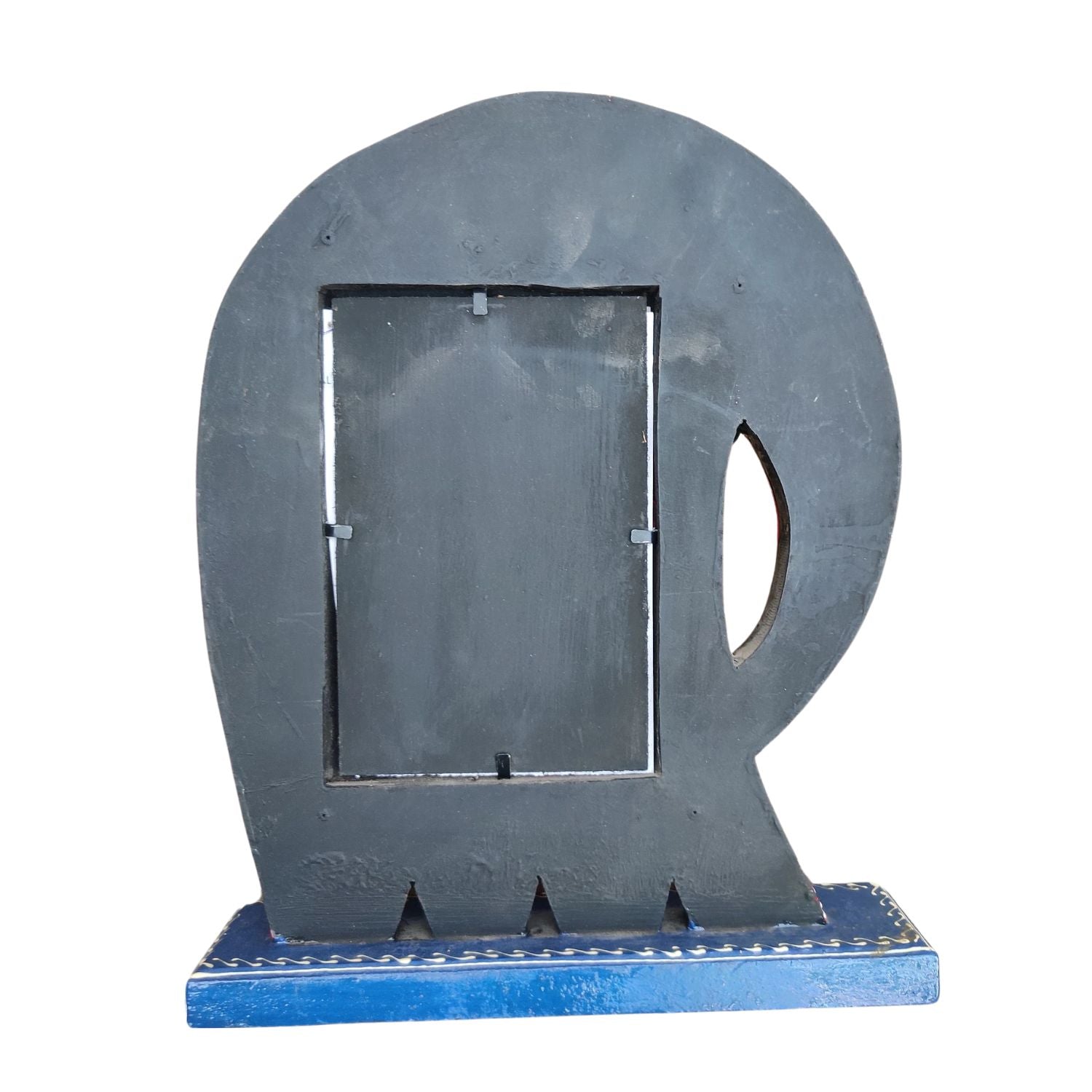 Table Photo Frame | Designer Oval Silver Picture Frames - For Home Decor, Office Desk, Bedroom & Living Room - 11 Inch - Apkamart #Style_Design 1