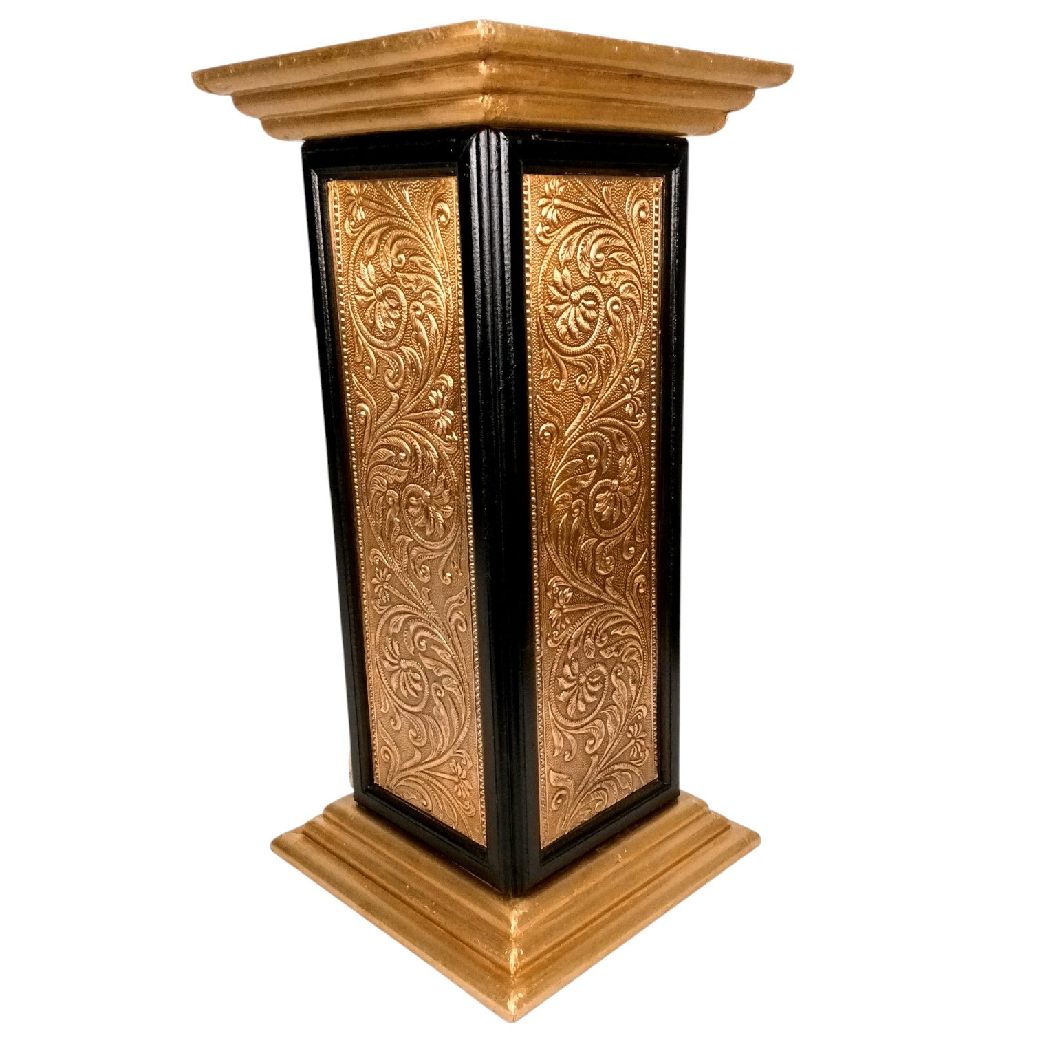 Pillar 4 Drawers Side Table | Traditional Wooden Design Table for Living Room,  Bedroom & Office | Decorative Accent Furniture & Showpiece Stand - 23 Inch - Apkamart