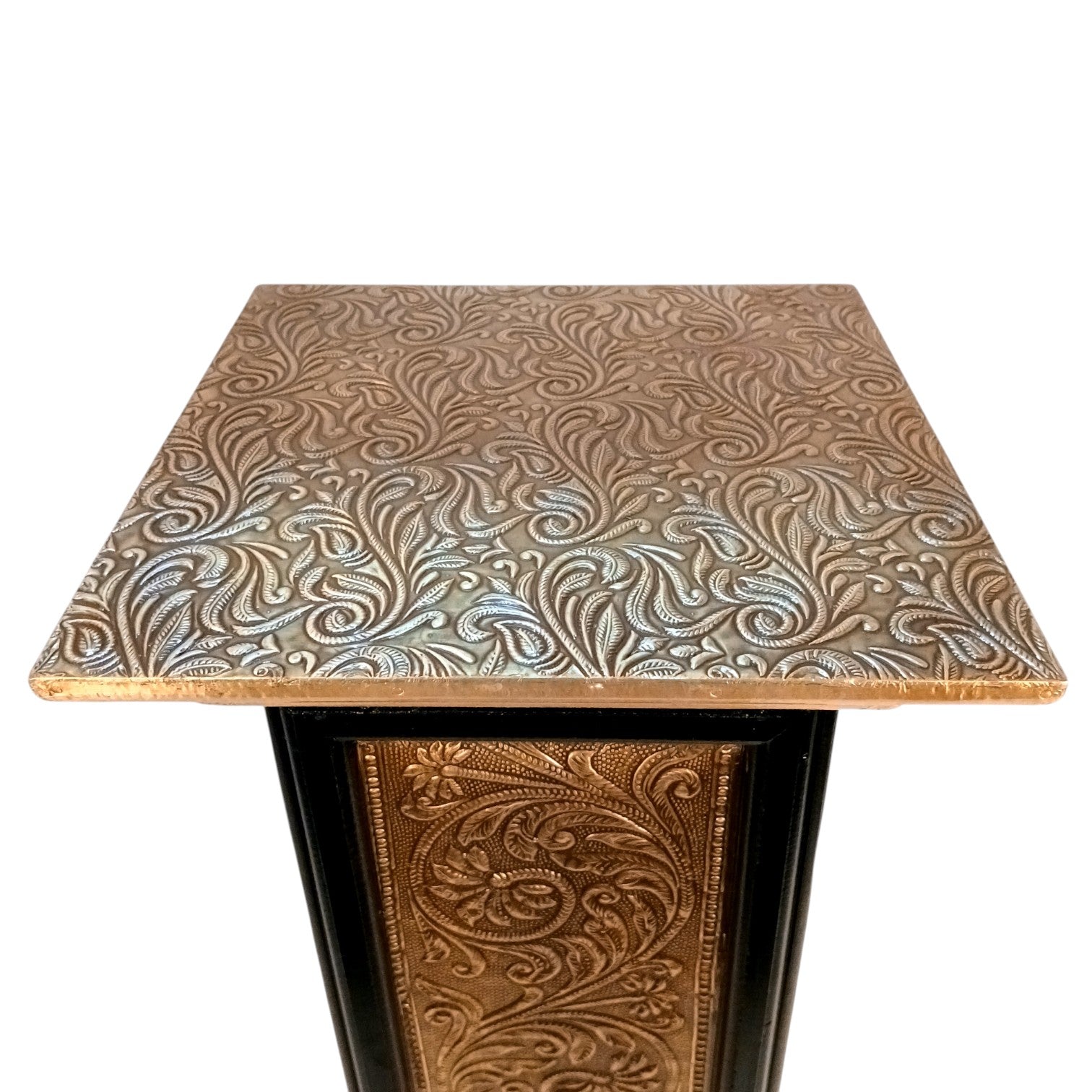 Pillar 4 Drawers Side Table | Traditional Wooden Design Table for Living Room,  Bedroom & Office | Decorative Accent Furniture & Showpiece Stand - 23 Inch - Apkamart