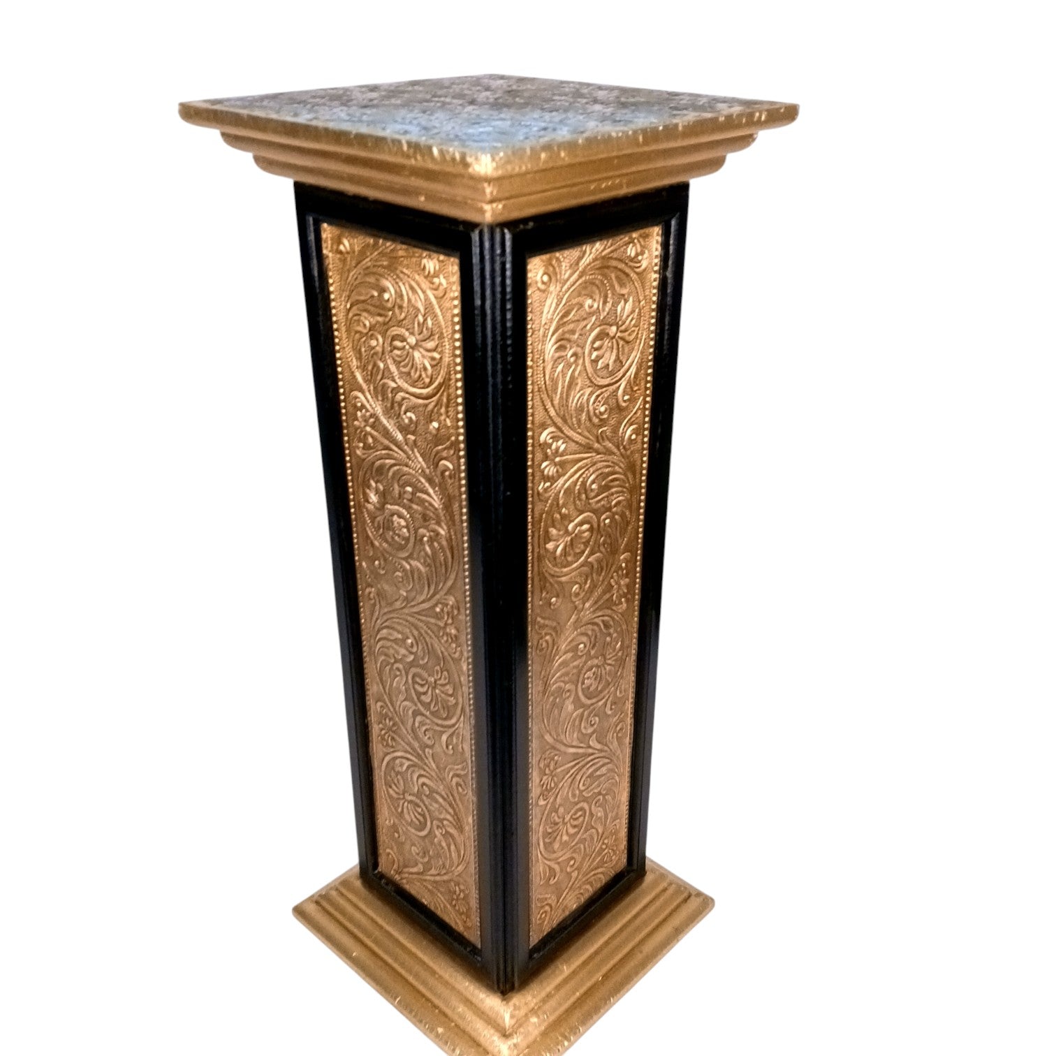 Pillar 5 Drawers Side Table | Traditional Wooden Design Table for Living Room, Bedroom & Office | Decorative Accent Furniture & Showpiece Stand - 27 Inch