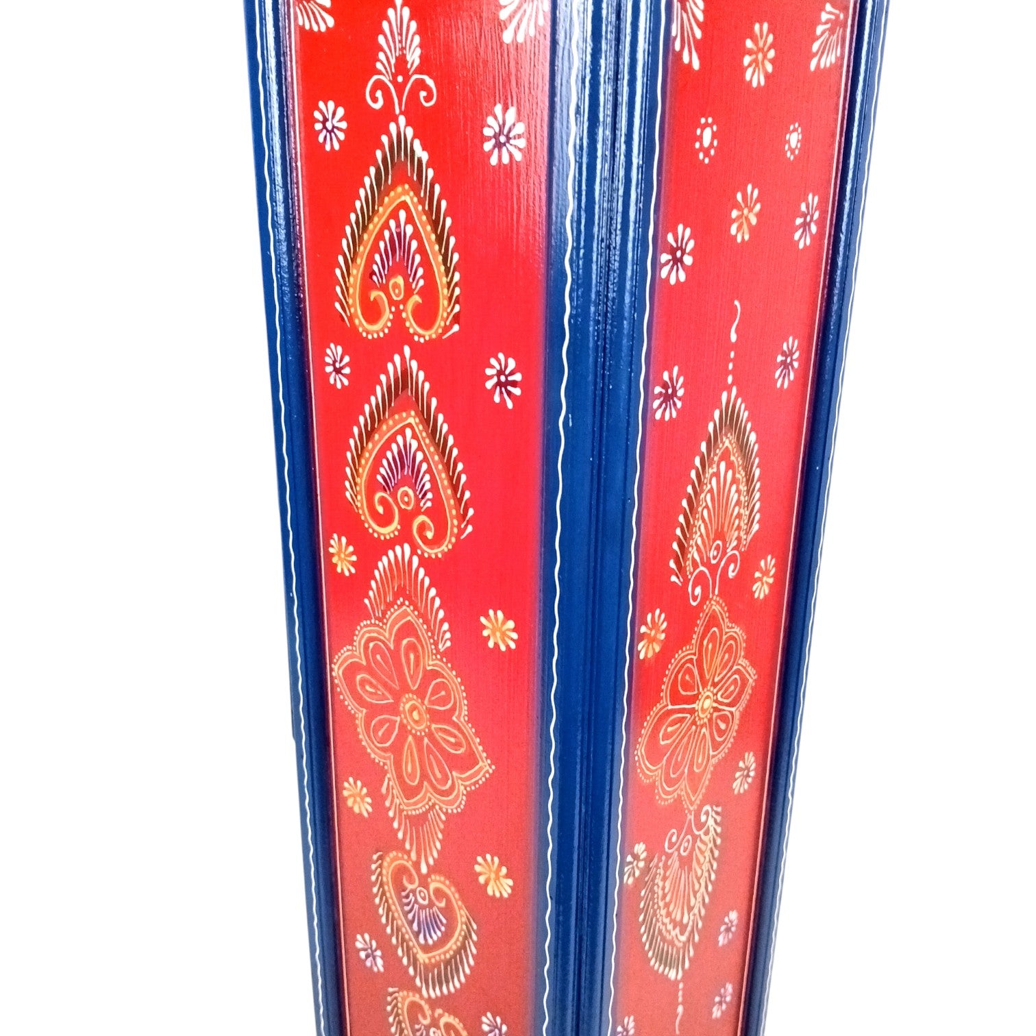 Pillar 5 Drawers Side Table | Traditional Design Table for Living Room, Bedroom & Office | Decorative Side Table| Decorative Accent Furniture & Showpiece Stand - 28 Inch