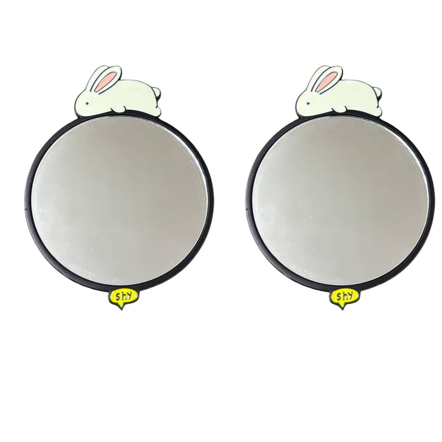 Compact Makeup Mirror | Lightweight Pocket Mirror for School, Office & Travel | Small Portable Mirror for Girls, Women & Kids - Apkamart #Style_Pack Of 2