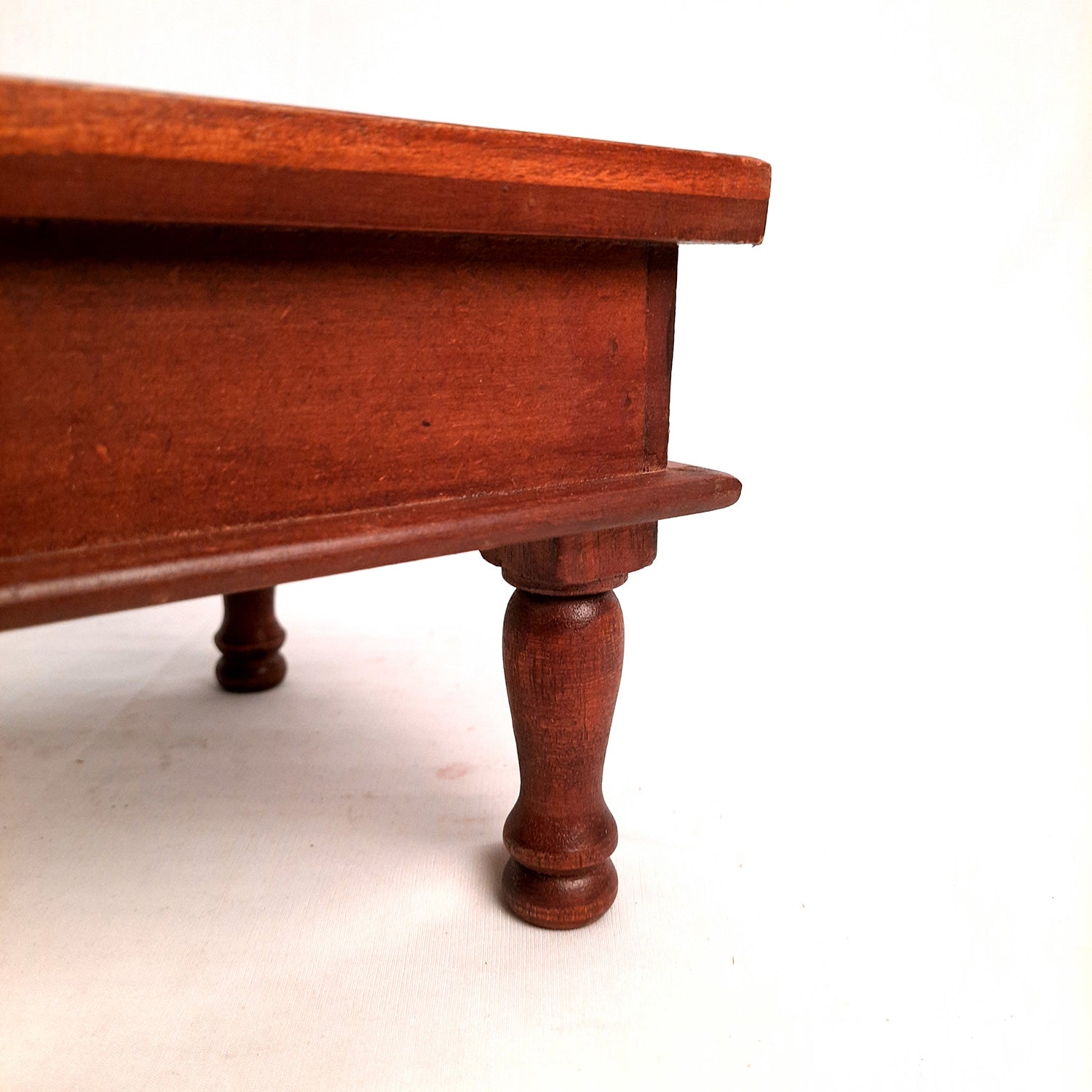 Wooden Chowki Bajot | Decorative Choki / Peeta - For Home, Living Room, Sitting, Sofa Corners Decor & Gifts - 9 Inch - Apkamart