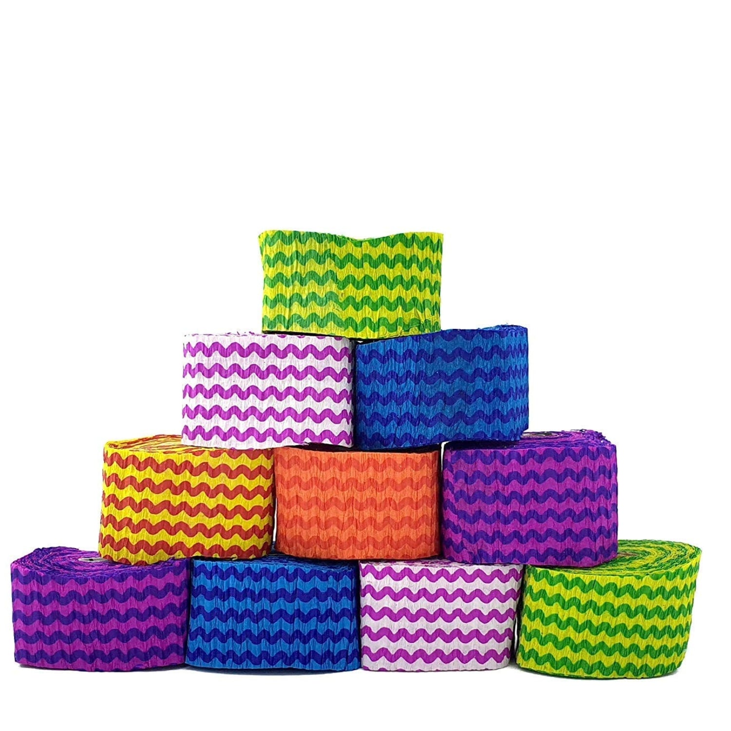 Party Decoration Frills for Birthday Celebration | Colorful Party Decor Small Size Frills for Home & Hall | Birthday Party Supplies - (Pack Of 1) (Each Pack Has 10 Pieces) - Apkamart