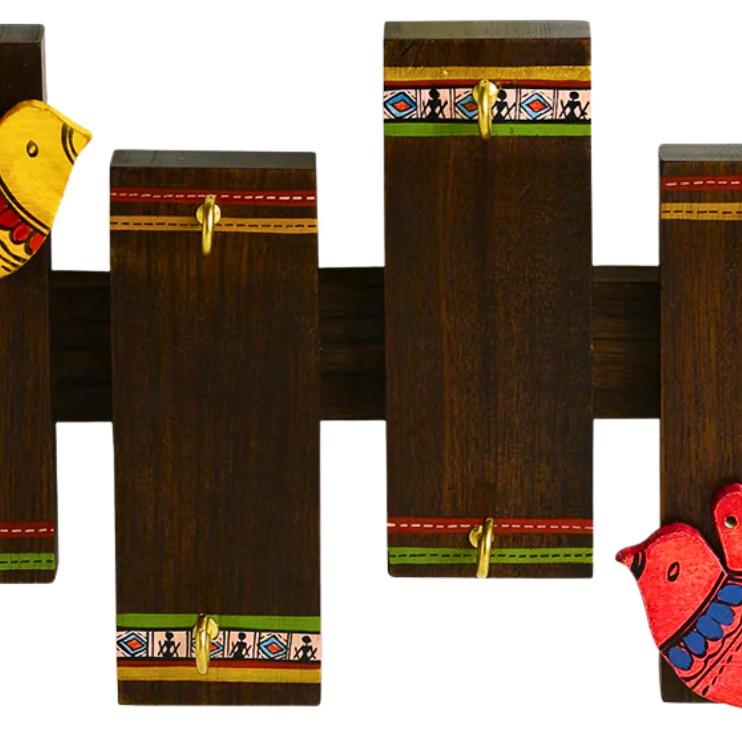 Wooden Key Chain Holder for Wall | Decorative Key Holder for Home Decor | Wooden Key Stand Organizer for Entryway | Wall Mounted Key Hanger for Keys - 14 Inch - Apkamart