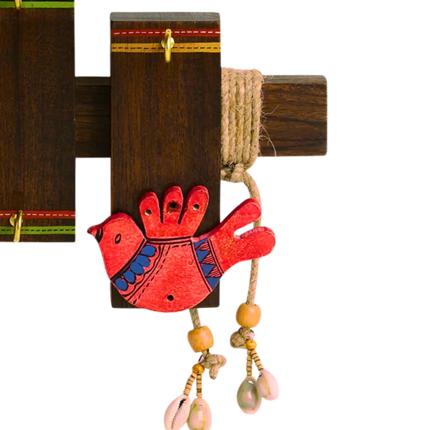 Wooden Key Chain Holder for Wall | Decorative Key Holder for Home Decor | Wooden Key Stand Organizer for Entryway | Wall Mounted Key Hanger for Keys - 14 Inch - Apkamart