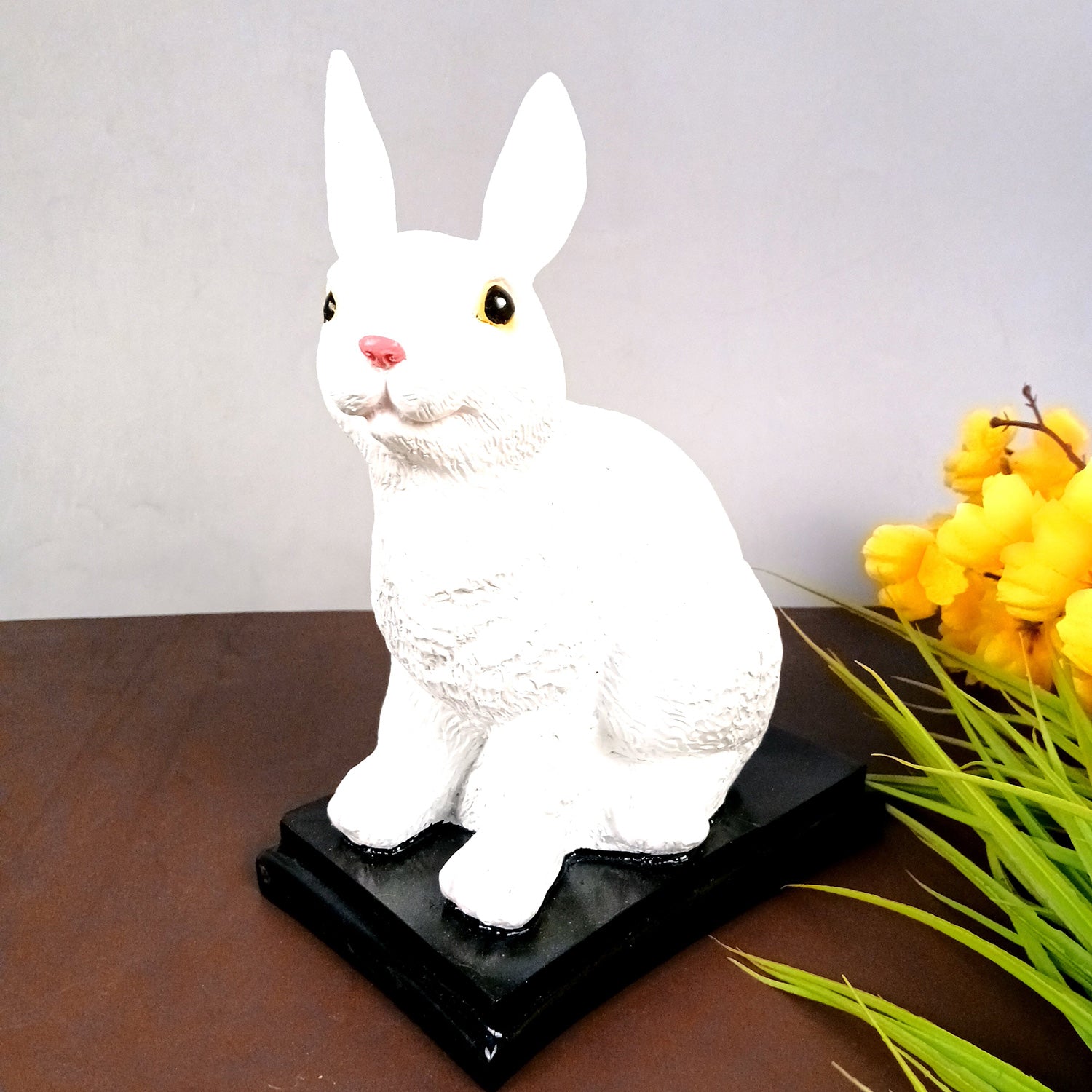 Rabbit Showpiece Set | Cute Bunny Figurines - for Home, Table, Living Room, TV Unit & Garden, Balcony Decor & Gifts - 11 Inch - Apkamart #Style_Pack of 2