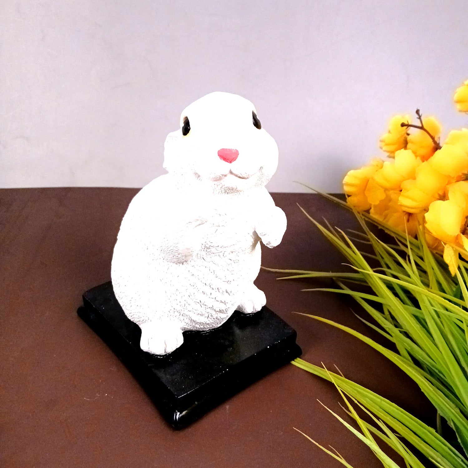 Rabbit Showpiece Set | Cute Bunny Figurines - for Home, Table, Living Room, TV Unit & Garden, Balcony Decor & Gifts - 11 Inch - Apkamart #Style_Pack of 2