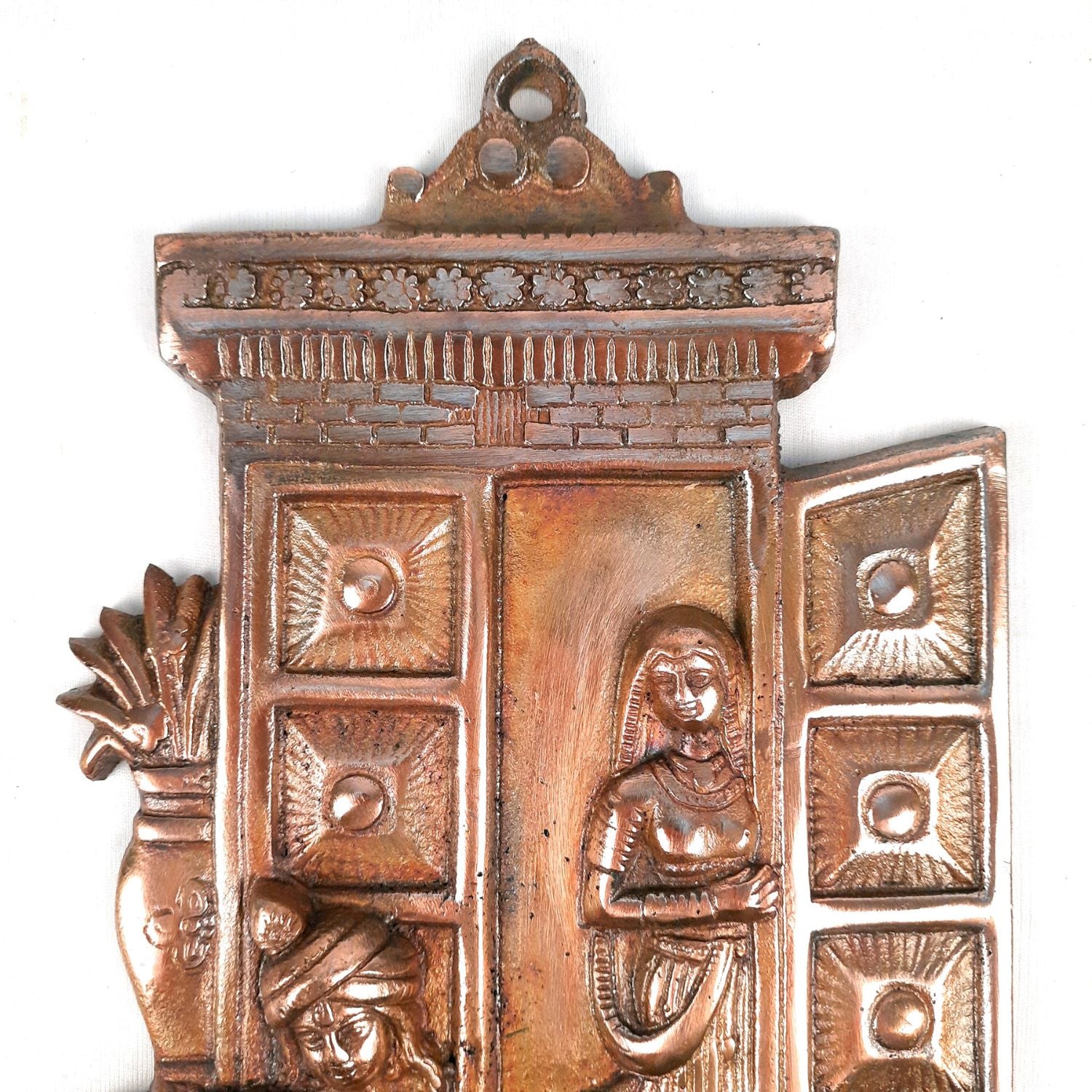 Radha Krishna Wall Hanging - Metal Wall Decor - 13 Inch - apkamart