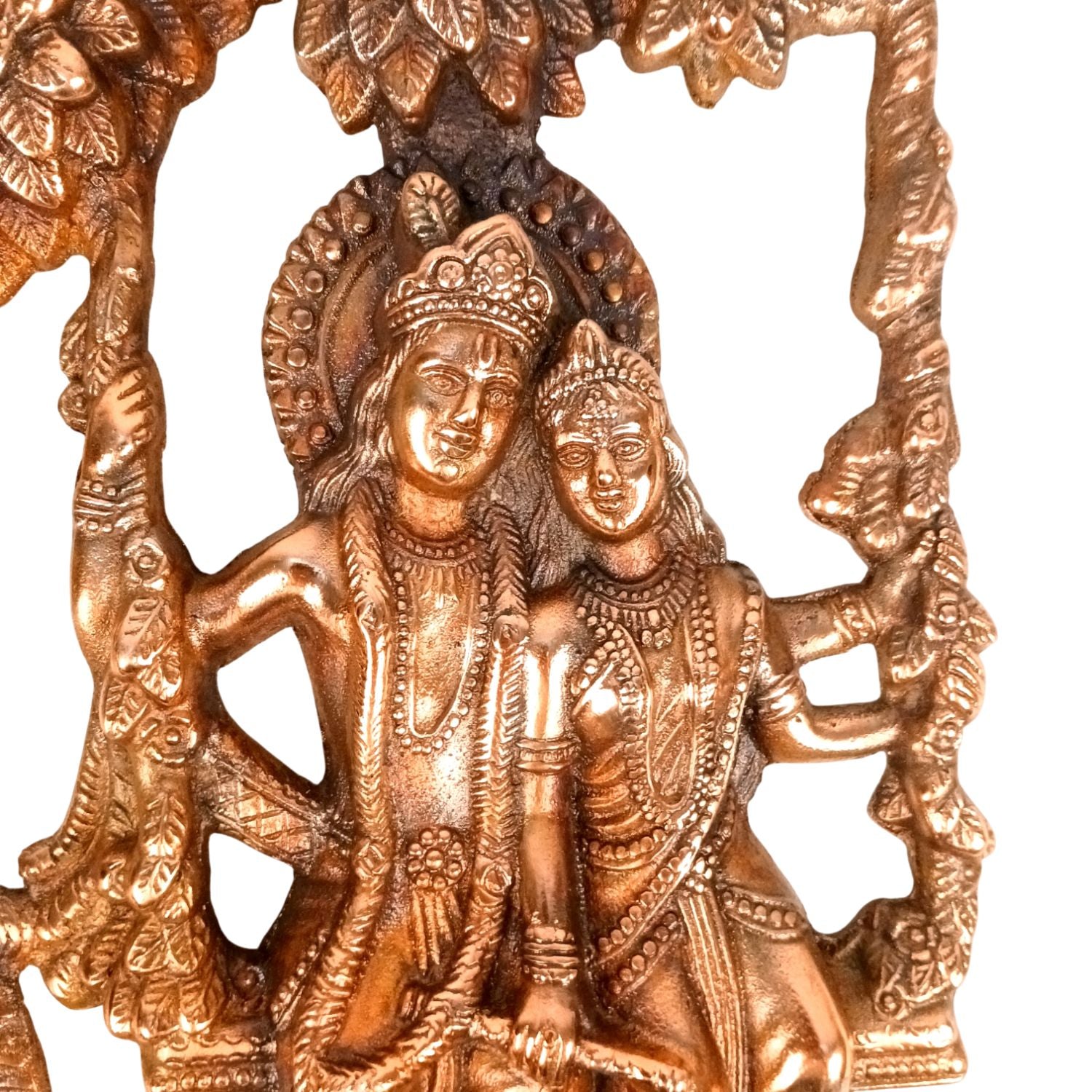 Radha Krishna Wall Hanging Antique For Temple, Home - 15 Inch - Apkamart