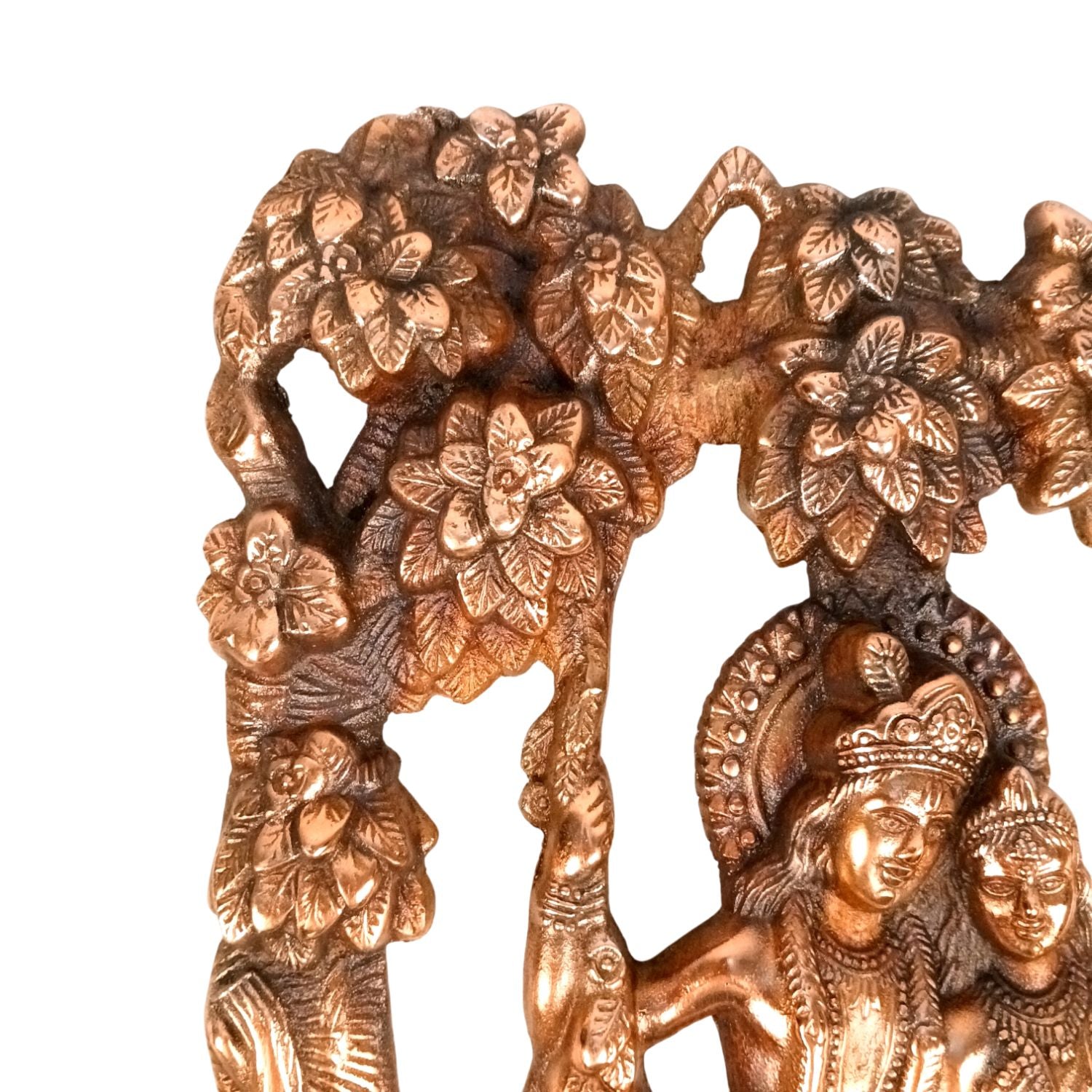 Radha Krishna Wall Hanging Antique For Temple, Home - 15 Inch - Apkamart