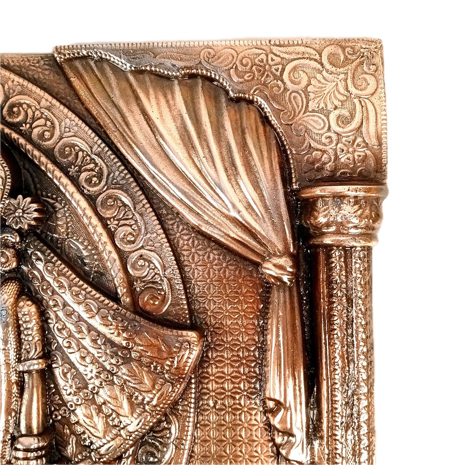 Radha Krishna Wall Hanging Idol | Shri Krishna Radha Wall Art Statue For Big Walls - for Gift, Home, Living Room, Office, Puja Room Decoration - 25 Inch - Apkamart