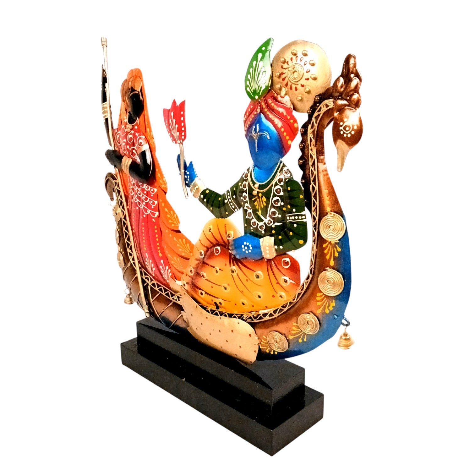 Radha Krishna Statue | Lord Krishna with Radha Idol for Home, Puja, Living Room & Office Decor | Decorative Hindu God Figurine for Spiritual & Religious Gift - 14 Inch - Apkamart #Style_Design 1