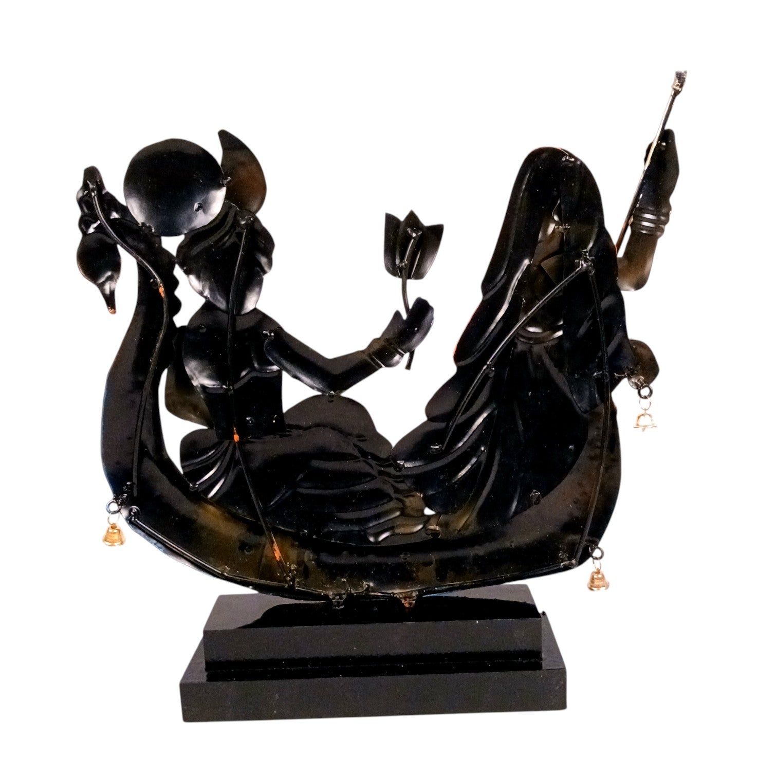 Radha Krishna Statue | Lord Krishna with Radha Idol for Home, Puja, Living Room & Office Decor | Decorative Hindu God Figurine for Spiritual & Religious Gift - 14 Inch - Apkamart #Style_Design 1