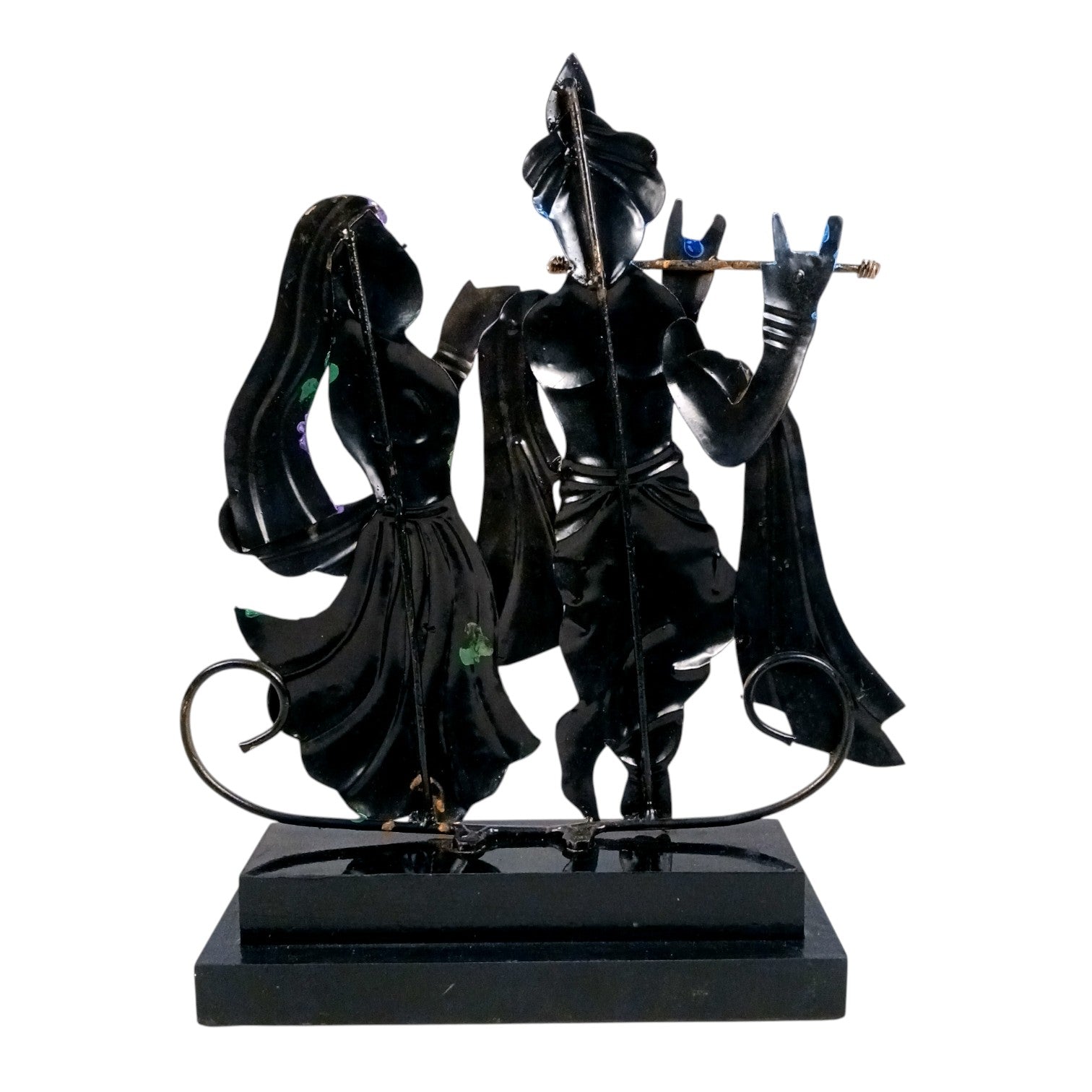 Radha Krishna Statue | Decorative Spiritual Idol for Home Temple, Living Room & Office | Traditional Hindu God Showpiece & Gift Item - 13 Inch - Apkamart