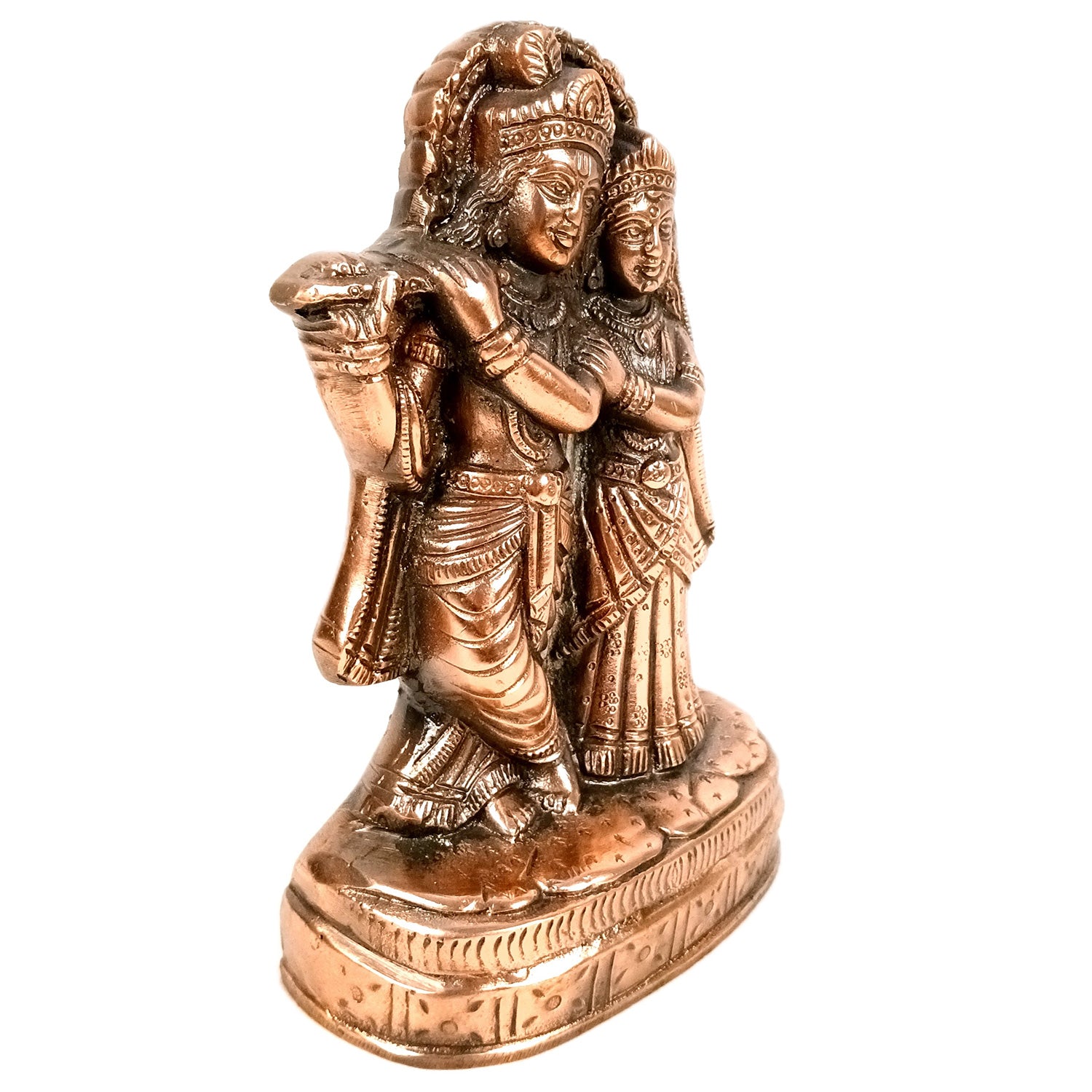 Radha Krishna Idol Statue | Radhe Krishna Murti For Wedding Gift - for Home, Table, Living Room, Office, Entrance Decor - 10 Inch - Apkamart