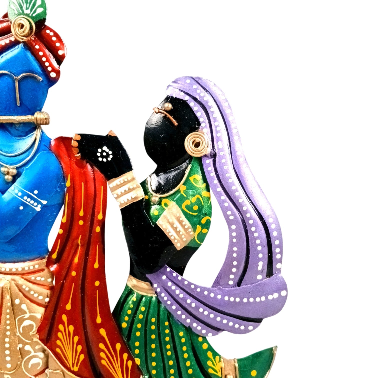 Radha Krishna Statue | Decorative Spiritual Idol for Home Temple, Living Room & Office | Traditional Hindu God Showpiece & Gift Item - 13 Inch - Apkamart