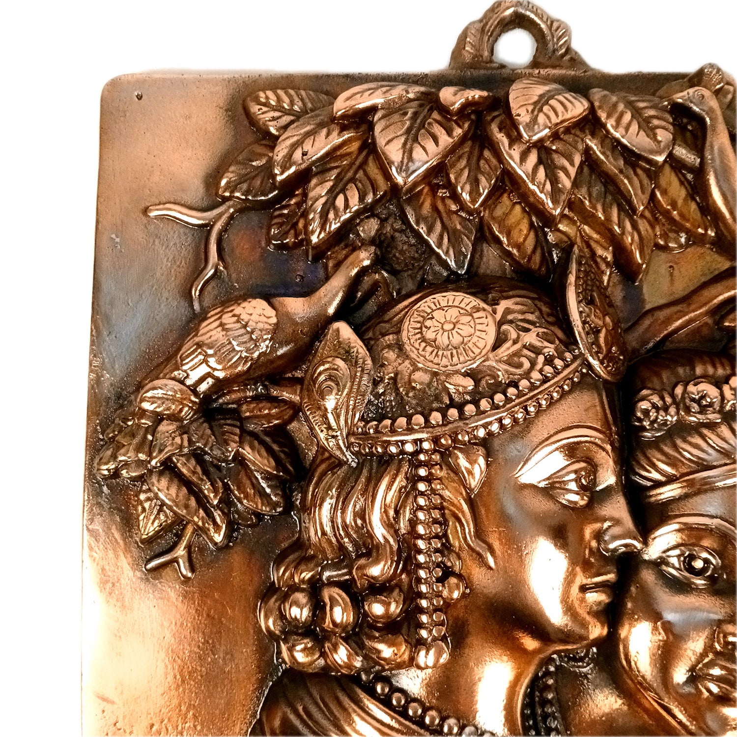 Radha Krishna Wall Hanging Idol | Radhe Krishna Wall Statue Murti | Wedding Gift for Couples | Religious Gift - for Home, Living Room, Office, Puja , Entrance Decoration - 18 Inch - Apkamart