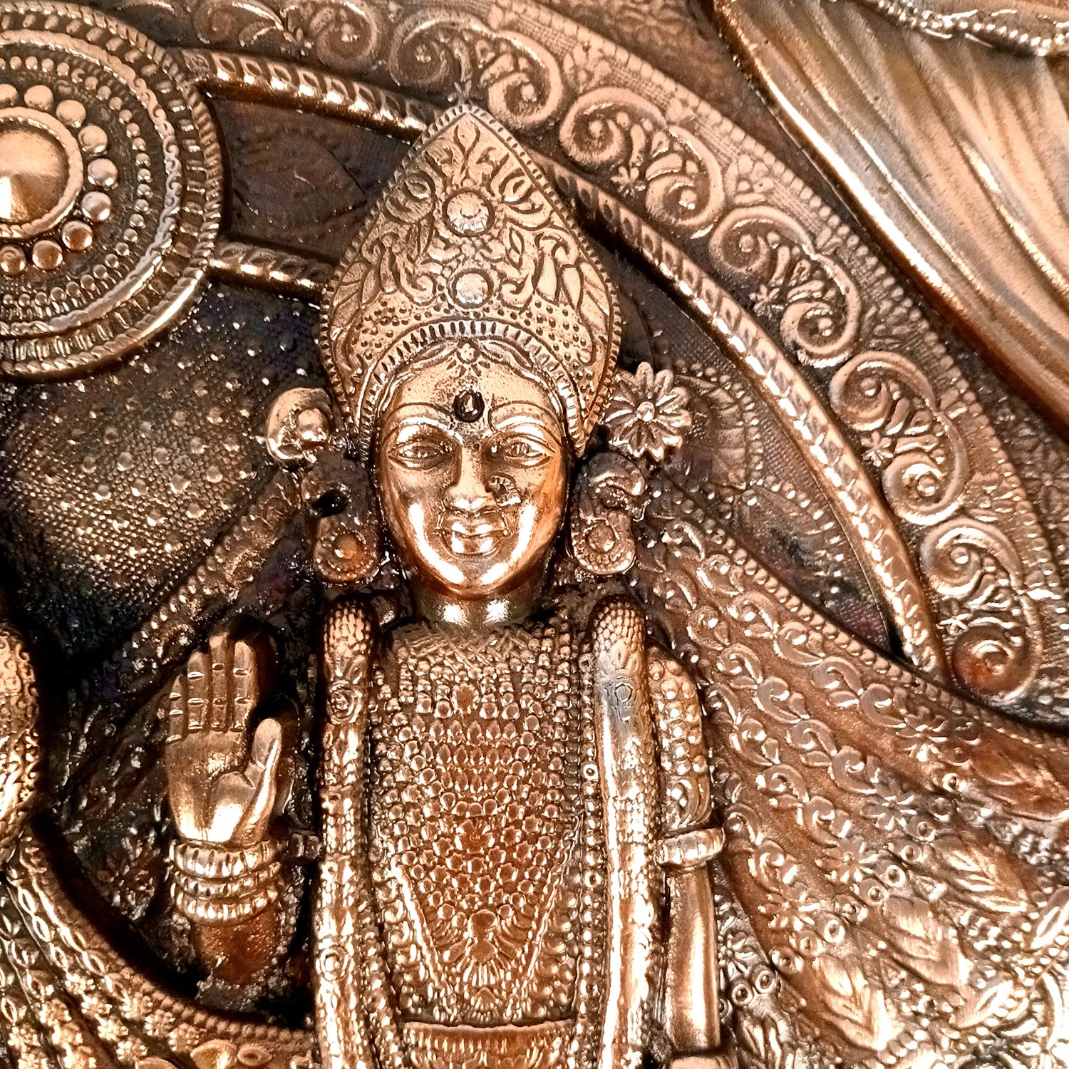 Radha Krishna Wall Hanging Idol | Shri Krishna Radha Wall Art Statue For Big Walls - for Gift, Home, Living Room, Office, Puja Room Decoration - 25 Inch
