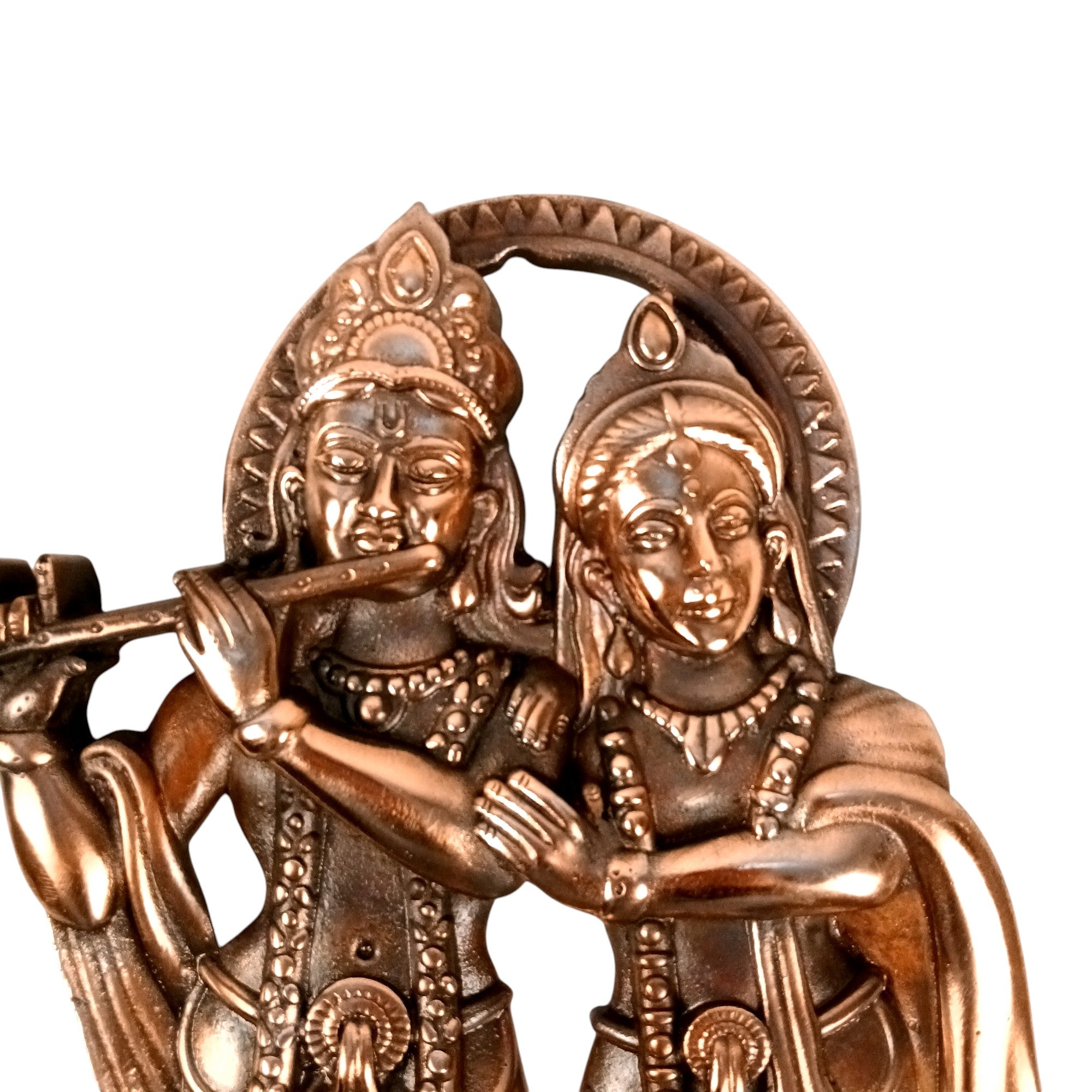 Radha Krishan Wall Hanging Showpiece | Idol for Home & Wall Decor | Spiritual Decoration Gift for Living Room, Bedroom & Festivals - 16 Inch - Apkamart